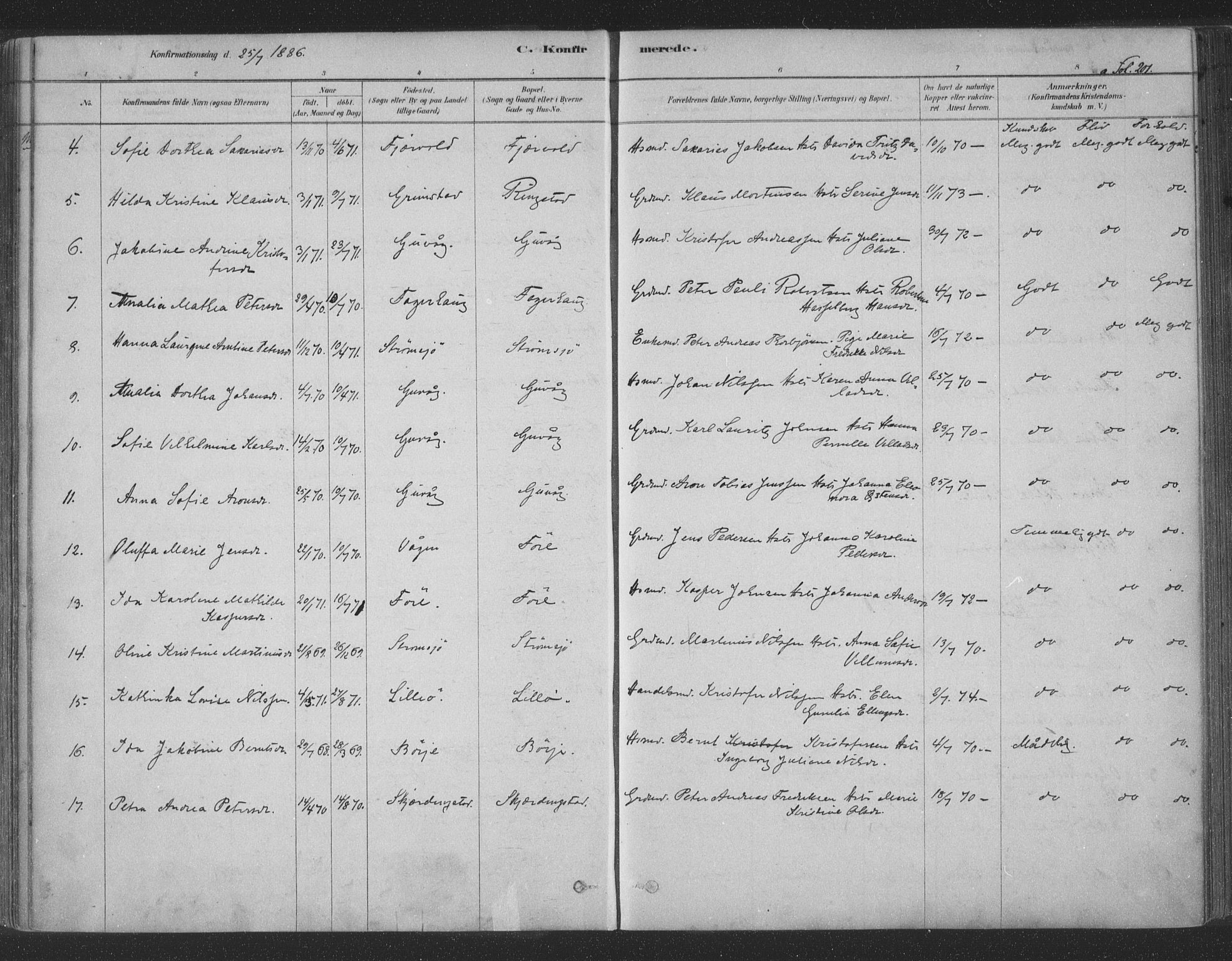 Ministerialprotokoller, klokkerbøker og fødselsregistre - Nordland, AV/SAT-A-1459/891/L1302: Parish register (official) no. 891A07, 1878-1895, p. 201