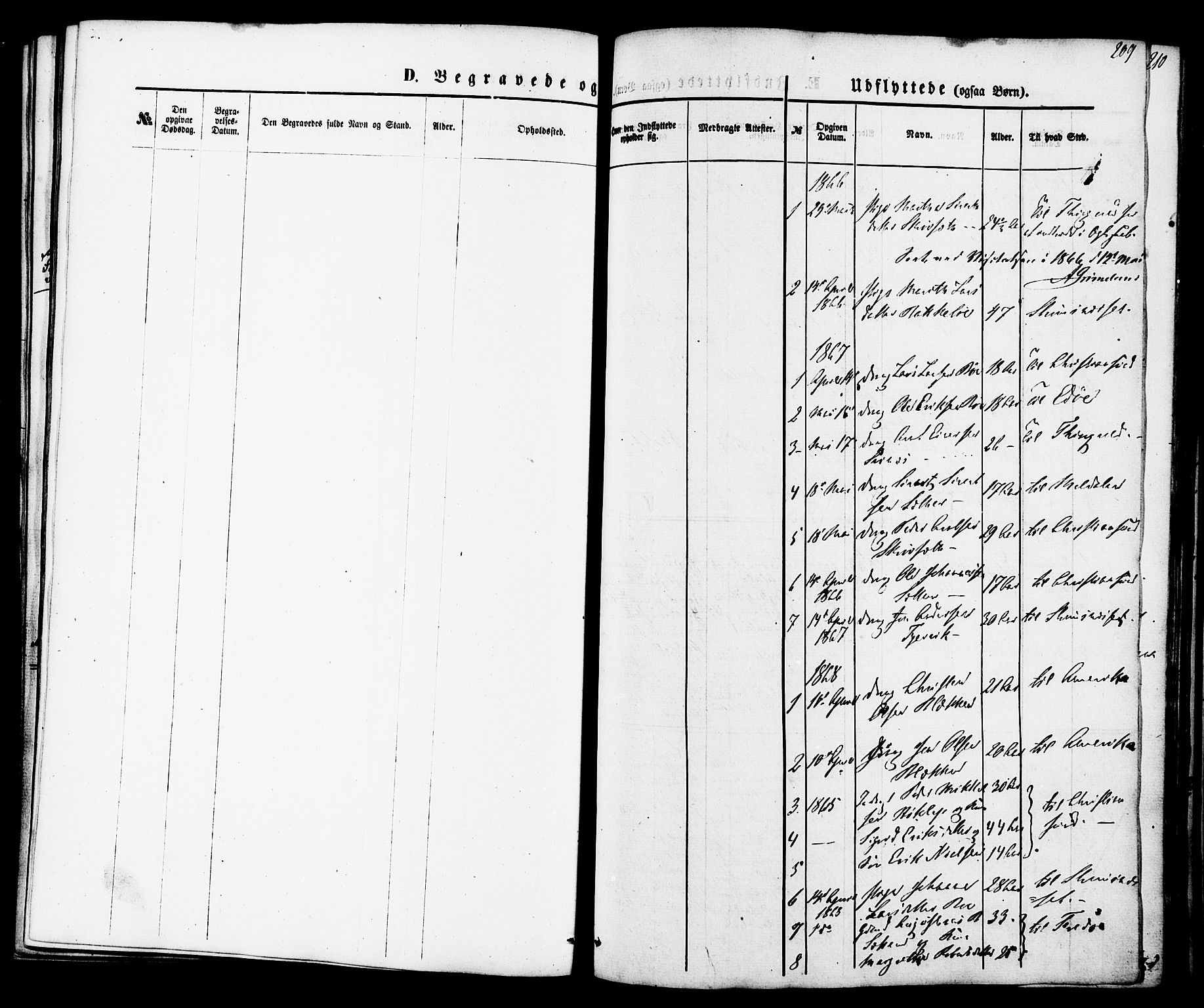 Ministerialprotokoller, klokkerbøker og fødselsregistre - Møre og Romsdal, SAT/A-1454/576/L0884: Parish register (official) no. 576A02, 1865-1879, p. 209