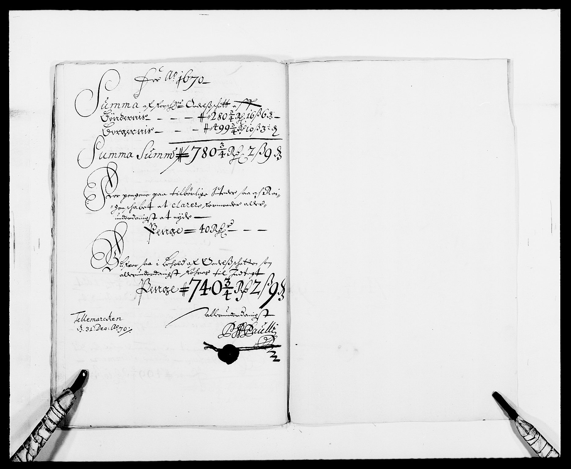 Rentekammeret inntil 1814, Reviderte regnskaper, Fogderegnskap, RA/EA-4092/R35/L2058: Fogderegnskap Øvre og Nedre Telemark, 1668-1670, p. 275