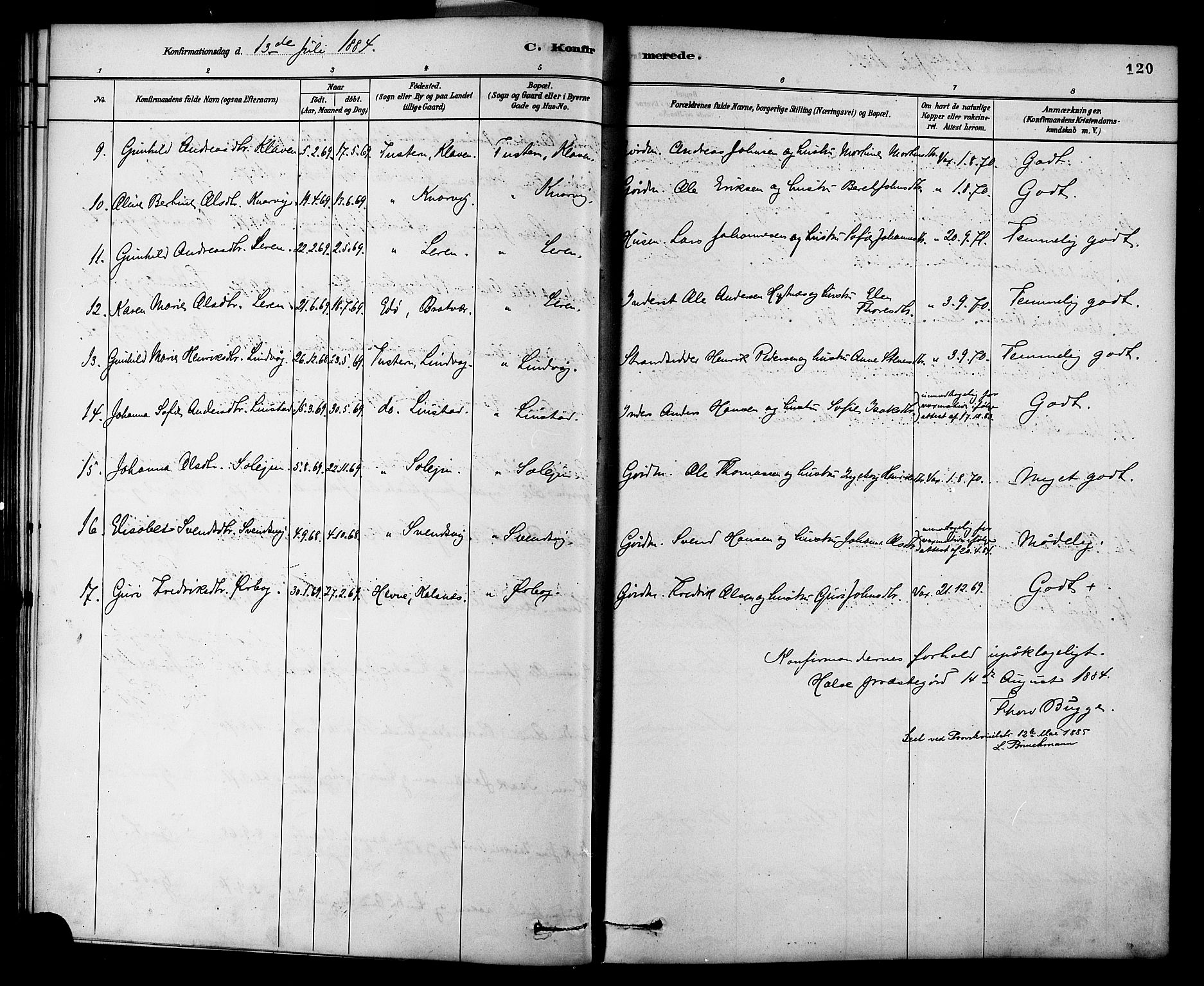 Ministerialprotokoller, klokkerbøker og fødselsregistre - Møre og Romsdal, AV/SAT-A-1454/577/L0896: Parish register (official) no. 577A03, 1880-1898, p. 120