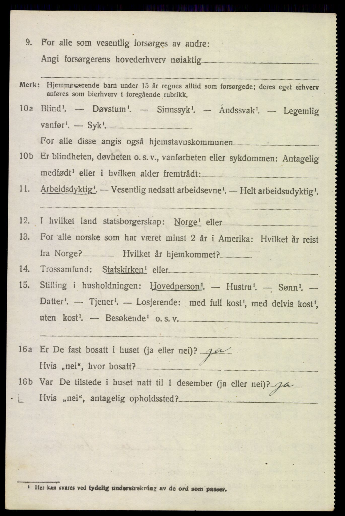 SAH, 1920 census for Trysil, 1920, p. 7722