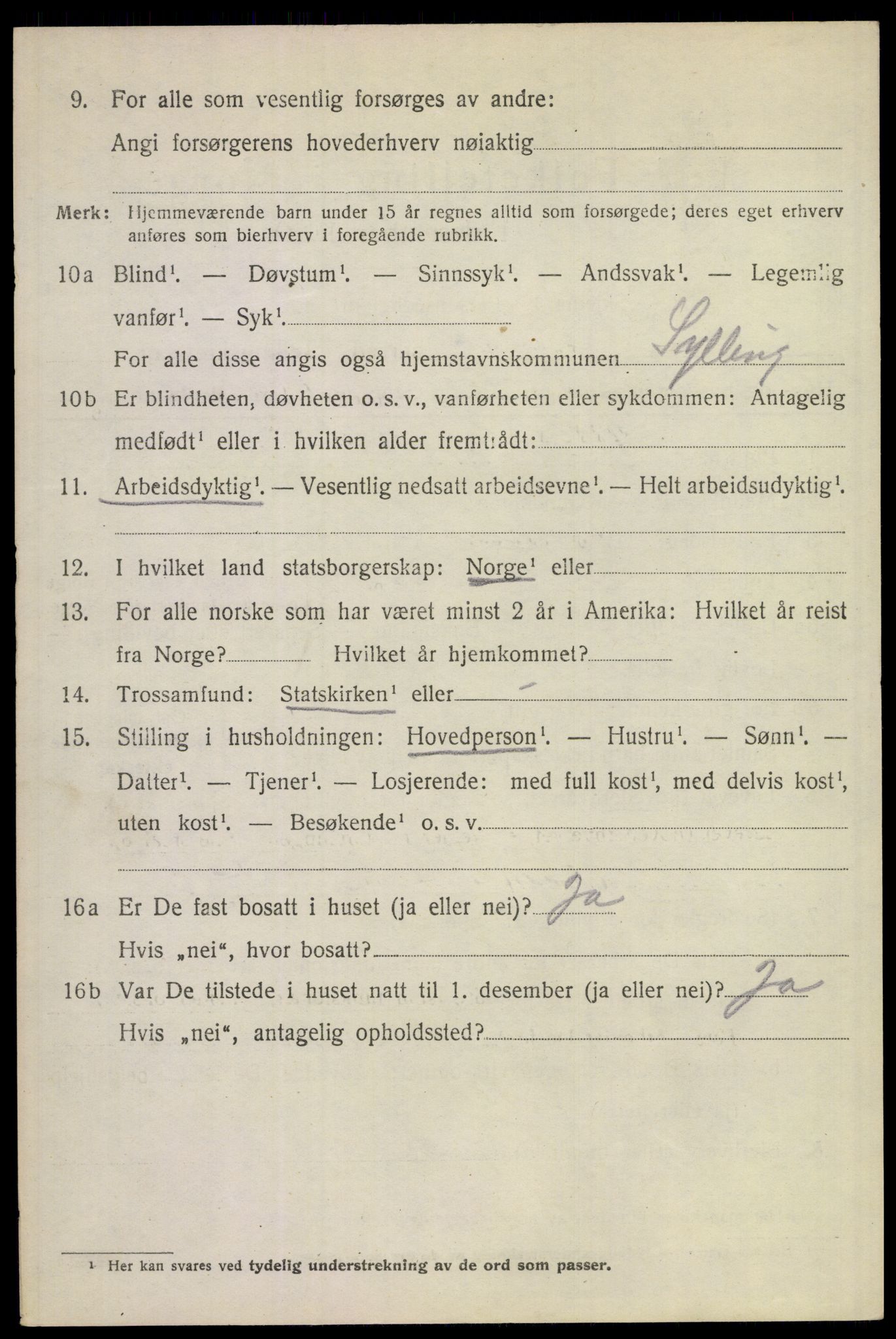 SAKO, 1920 census for Lier, 1920, p. 21921