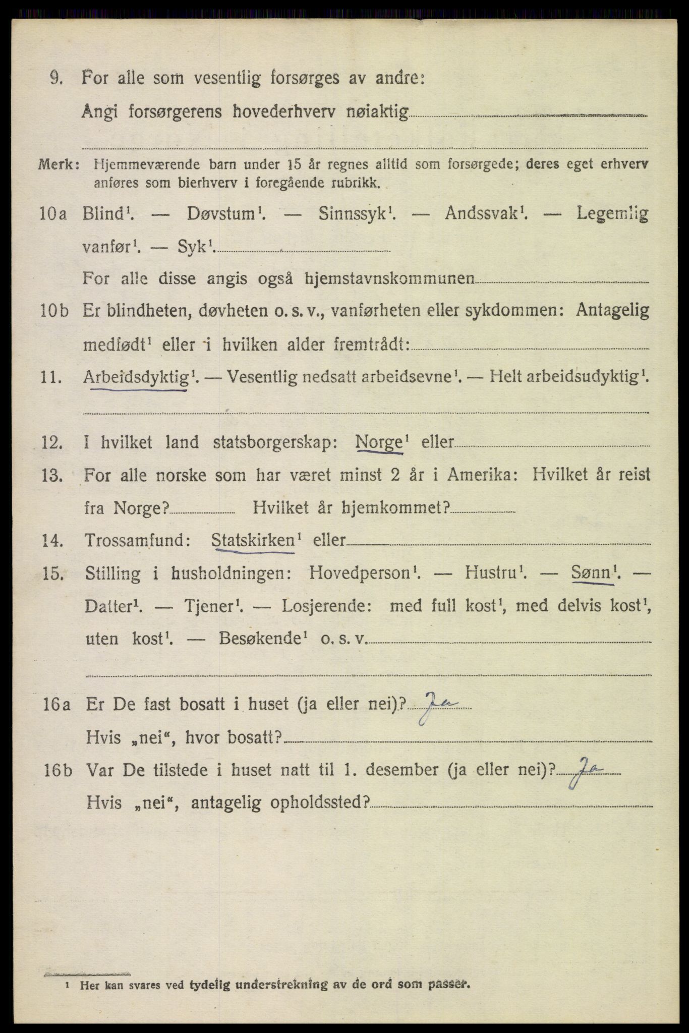 SAH, 1920 census for Brandval, 1920, p. 9145