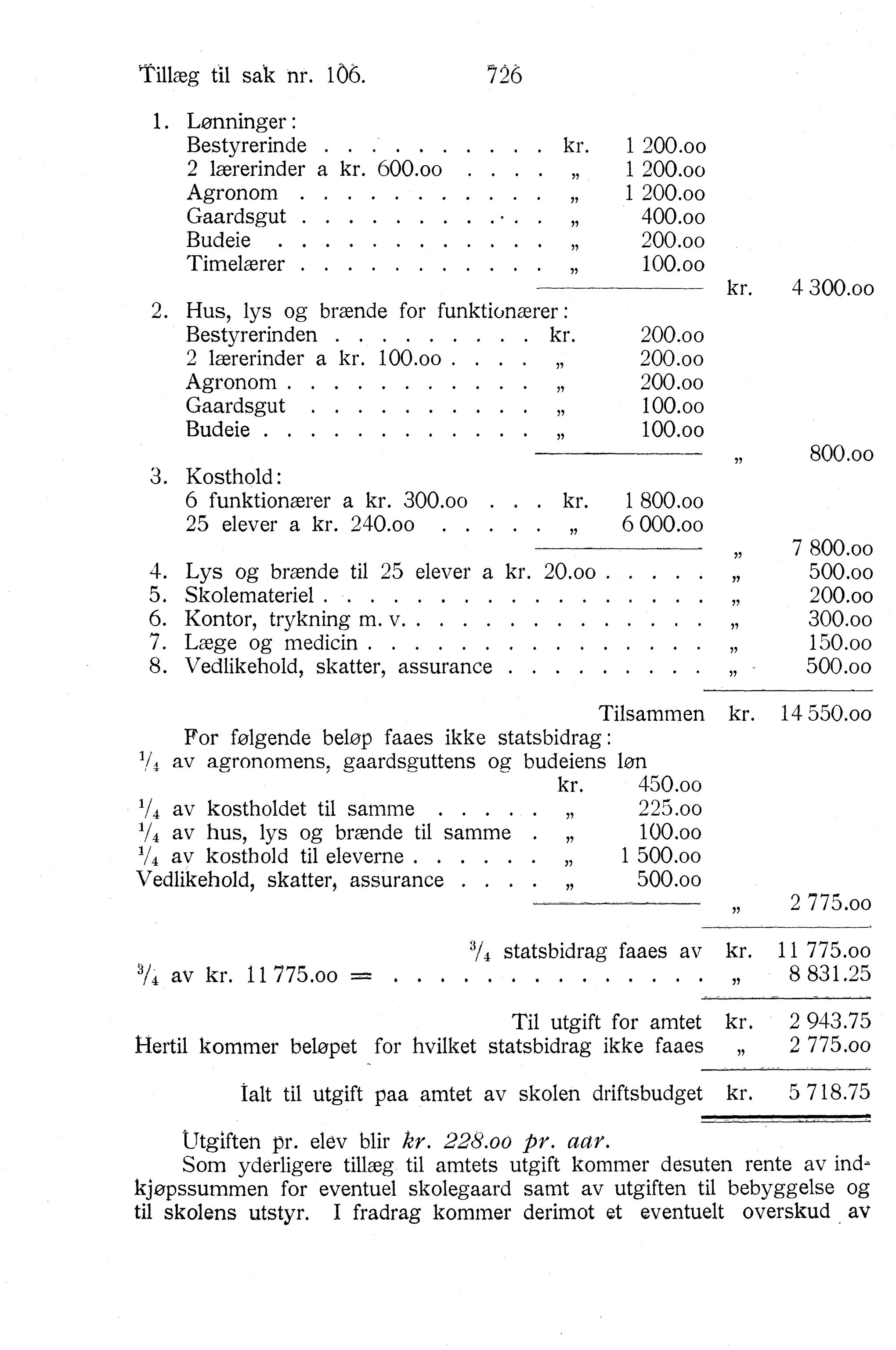 Nordland Fylkeskommune. Fylkestinget, AIN/NFK-17/176/A/Ac/L0038: Fylkestingsforhandlinger 1915, 1915