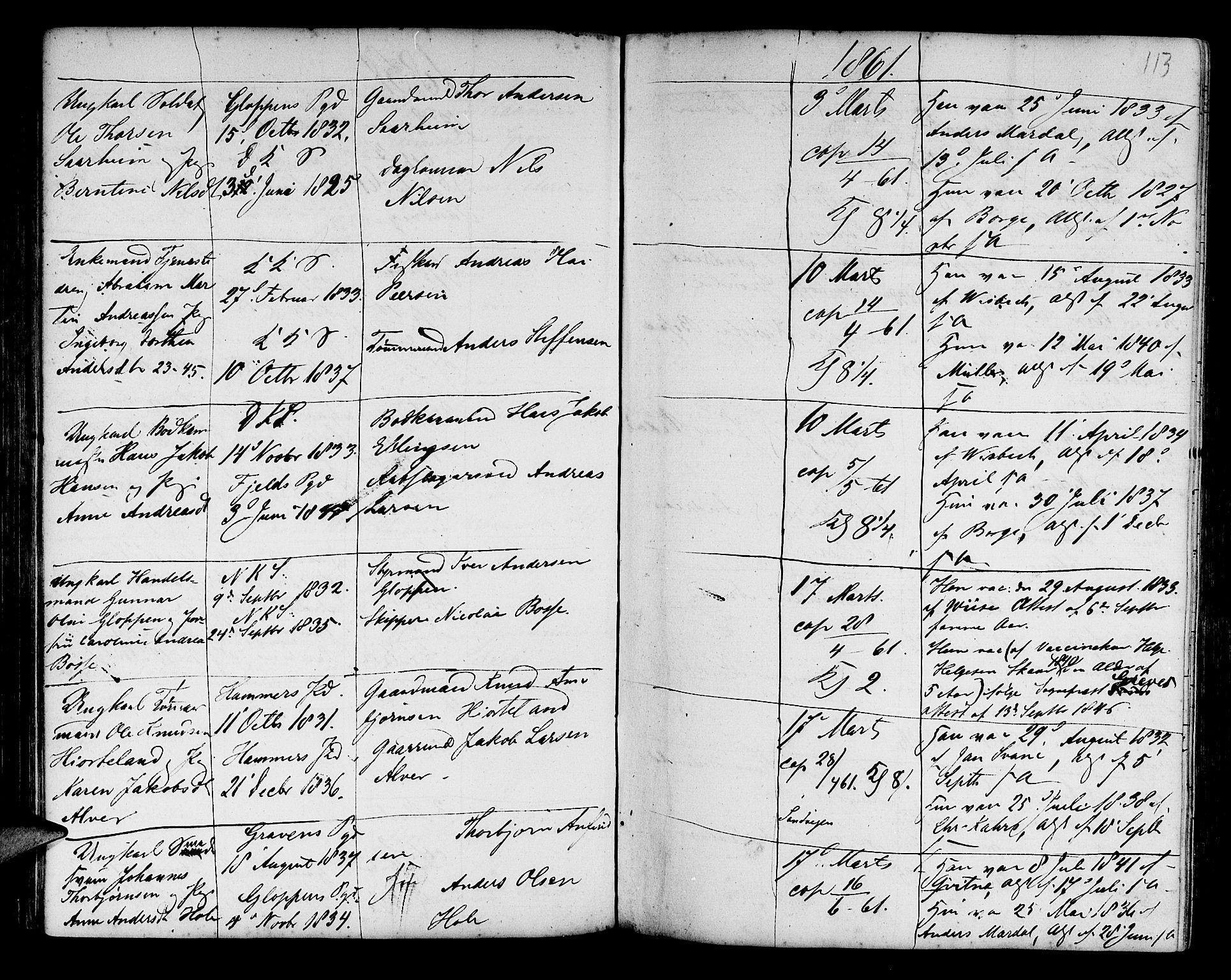 Korskirken sokneprestembete, SAB/A-76101/H/Haa/L0009: Parish register (official) no. A 9, 1743-1861, p. 113