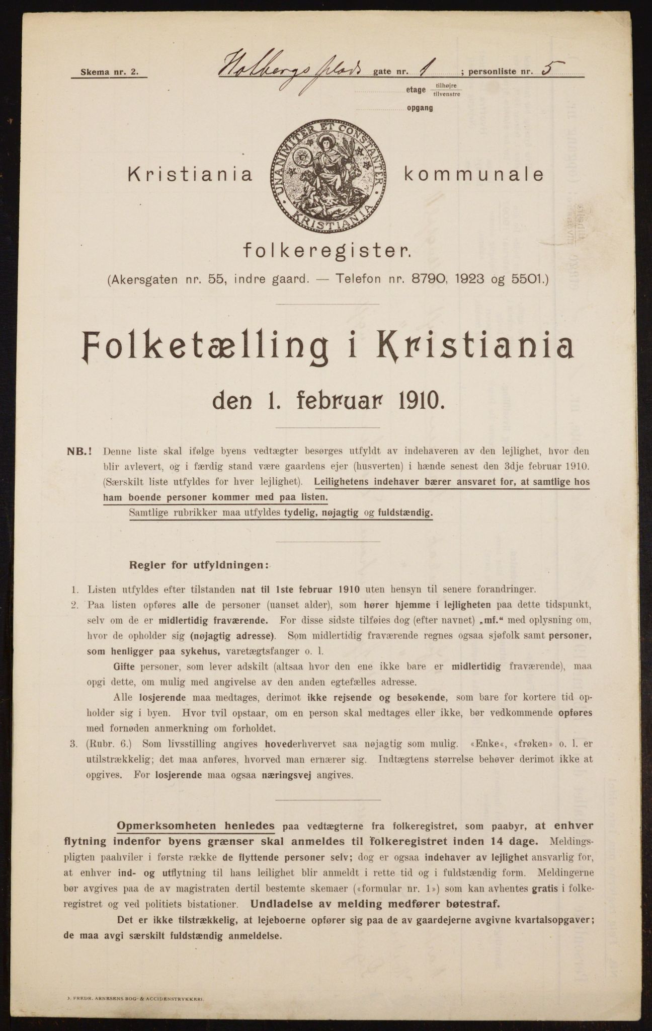 OBA, Municipal Census 1910 for Kristiania, 1910, p. 39779