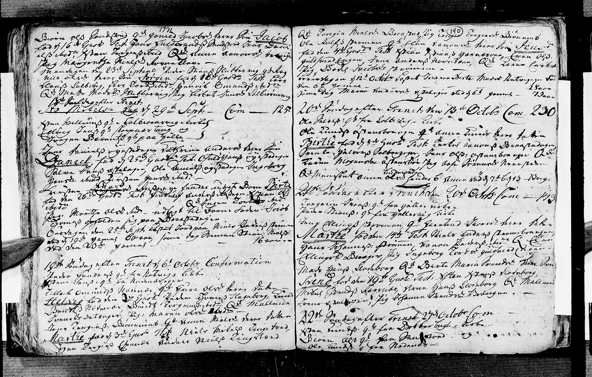 Øyestad sokneprestkontor, SAK/1111-0049/F/Fa/L0006: Parish register (official) no. A 6, 1758-1776, p. 140