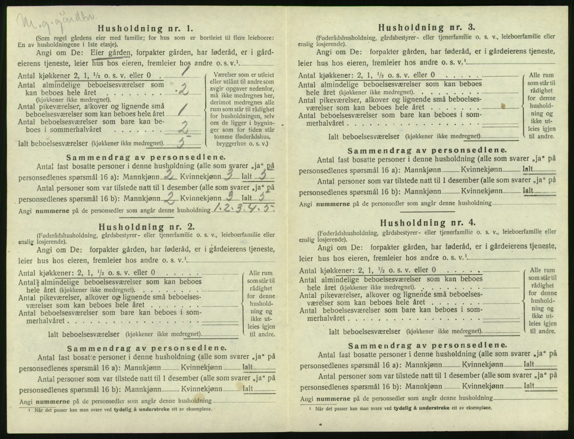 SAT, 1920 census for Hen, 1920, p. 453