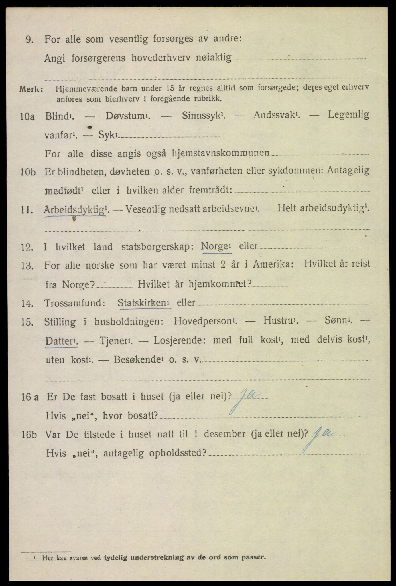 SAH, 1920 census for Trysil, 1920, p. 12804