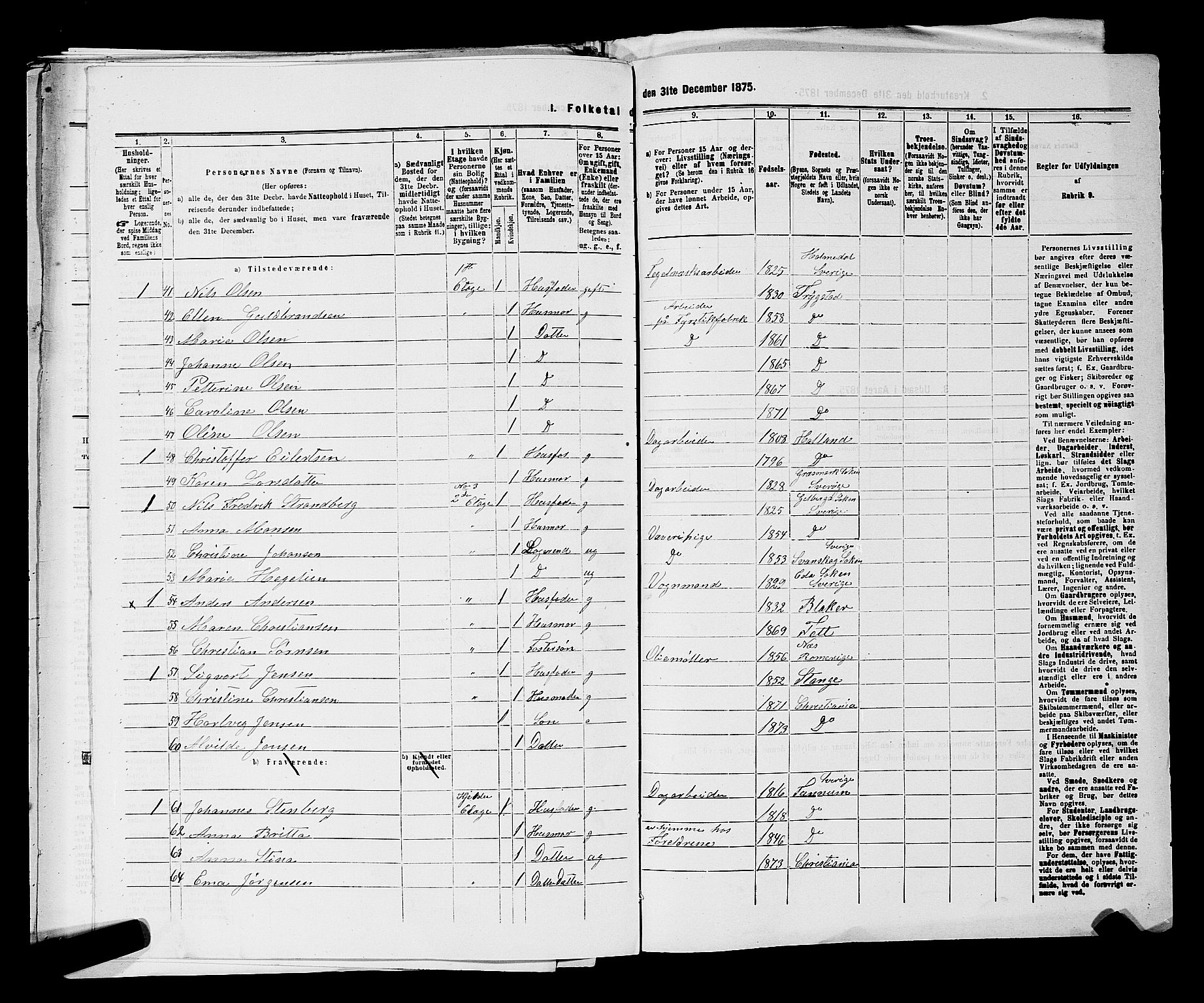 RA, 1875 census for 0301 Kristiania, 1875, p. 6482