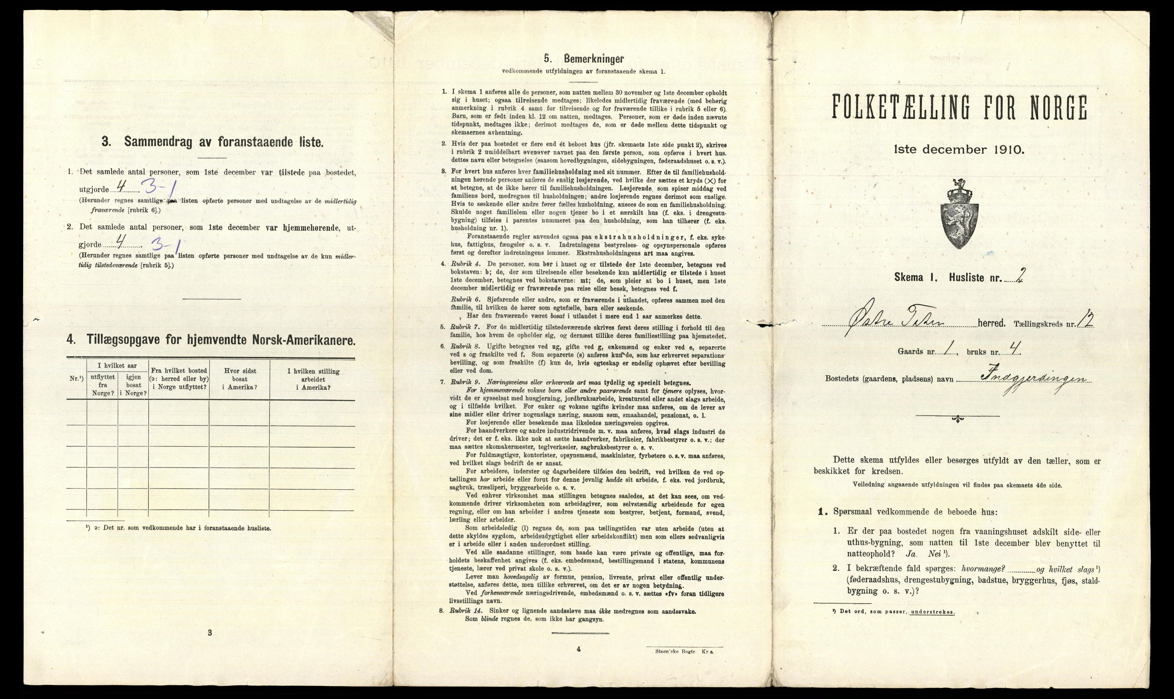 RA, 1910 census for Østre Toten, 1910, p. 3085