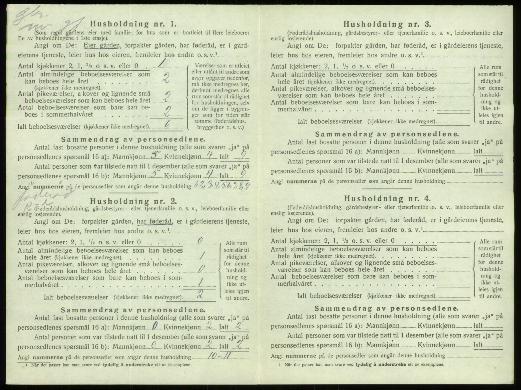 SAB, 1920 census for Davik, 1920, p. 726