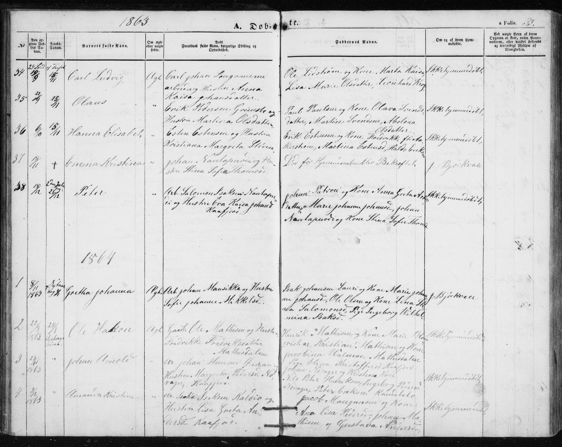 Alta sokneprestkontor, SATØ/S-1338/H/Hb/L0002.klokk: Parish register (copy) no. 2, 1856-1880, p. 33