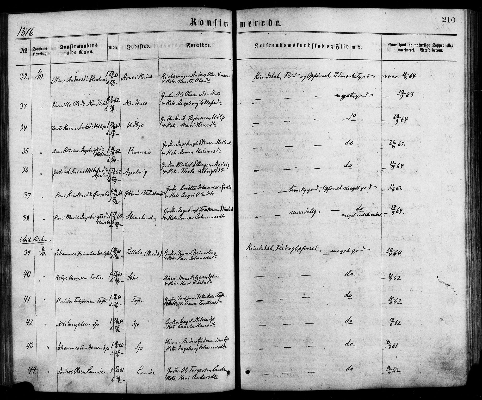 Fjelberg sokneprestembete, AV/SAB-A-75201/H/Haa: Parish register (official) no. A 8, 1866-1879, p. 210