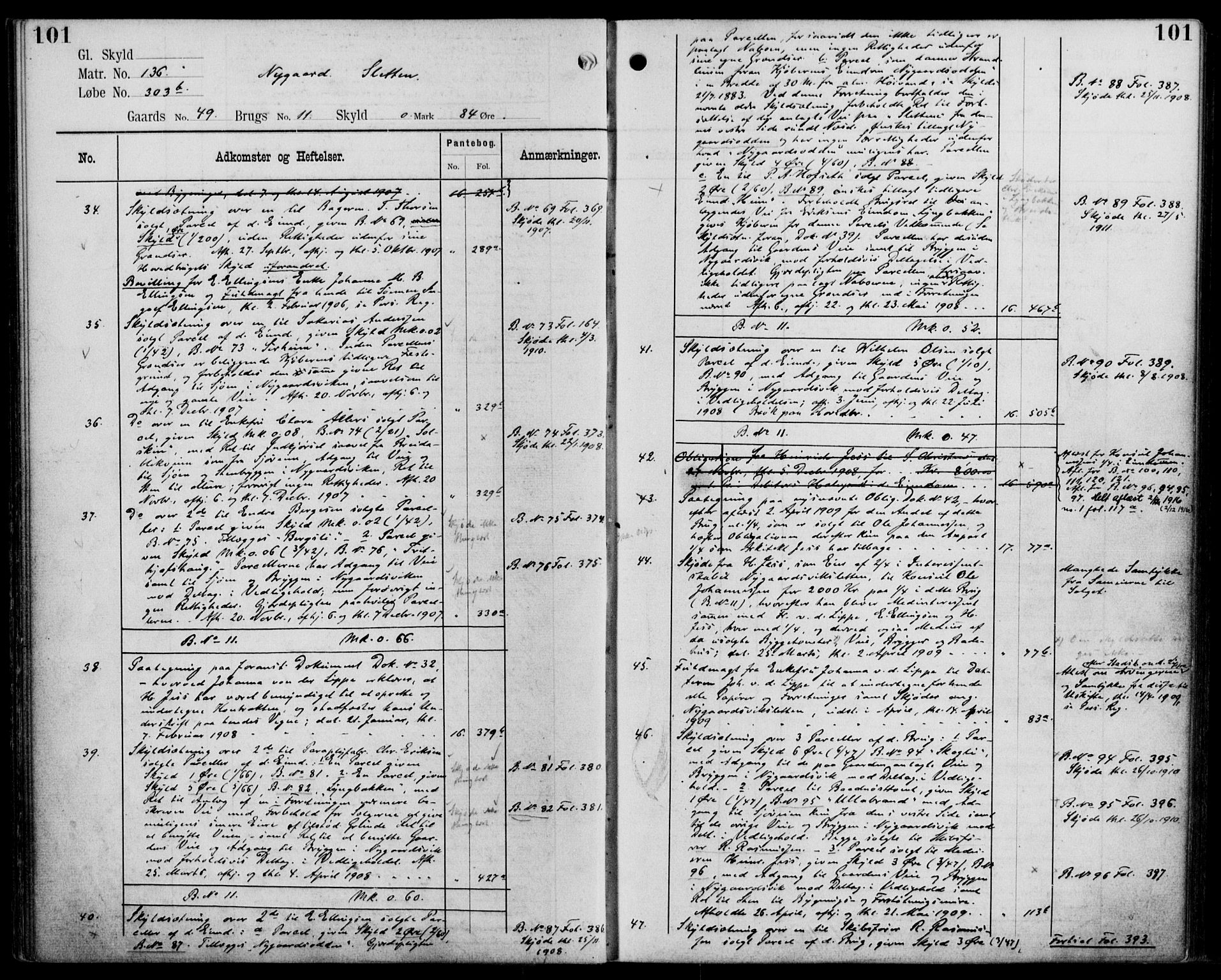 Midhordland sorenskriveri, AV/SAB-A-3001/1/G/Ga/Gab/L0110: Mortgage register no. II.A.b.110, p. 101