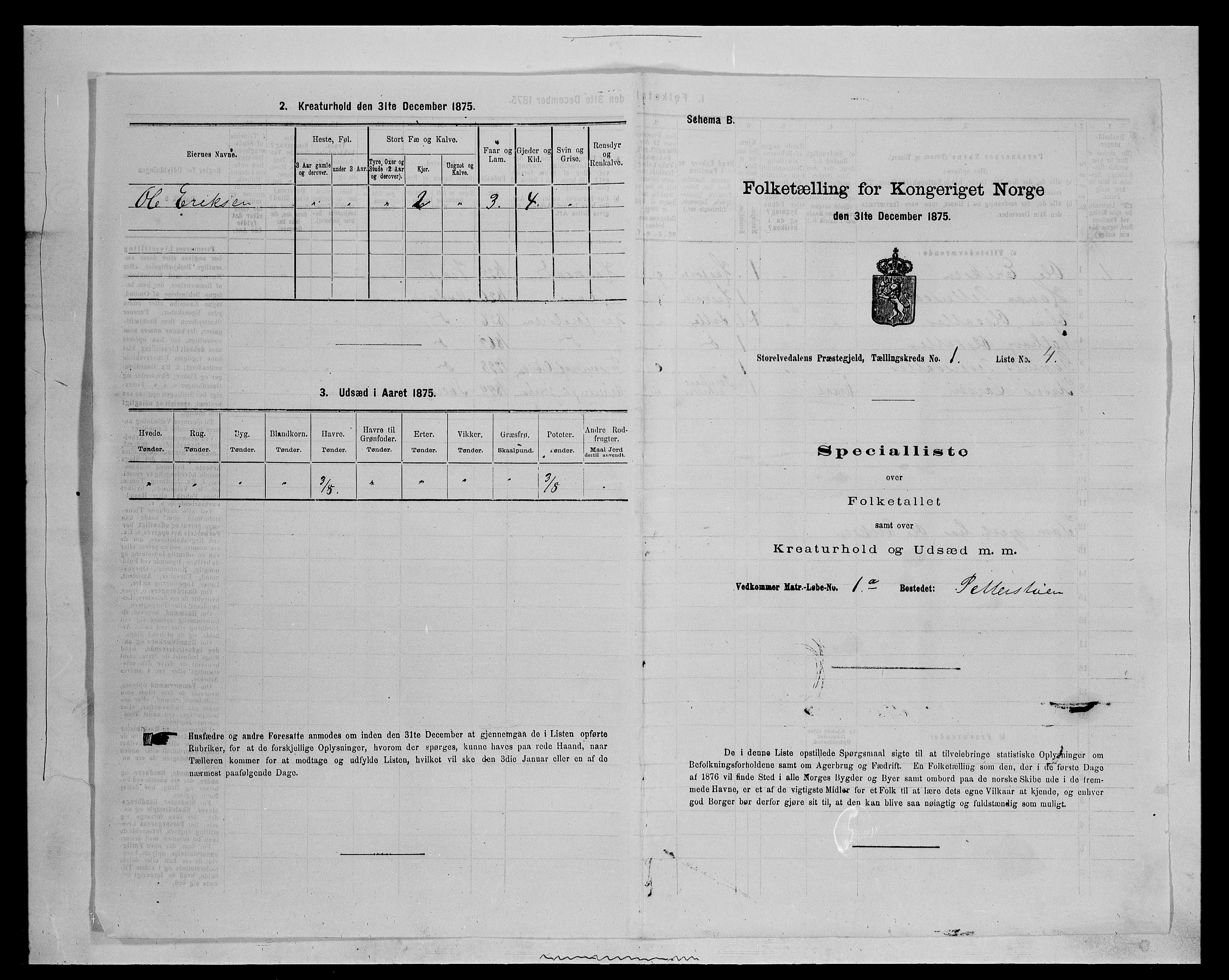 SAH, 1875 census for 0430P Stor-Elvdal, 1875, p. 59