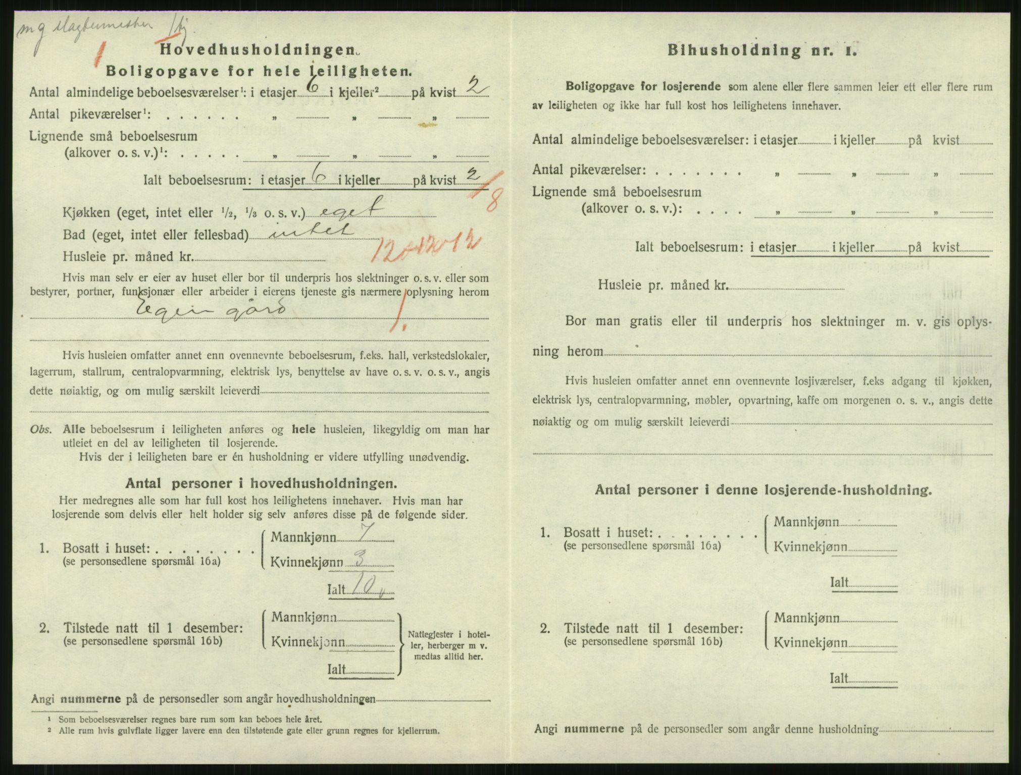 SAT, 1920 census for Namsos, 1920, p. 1218