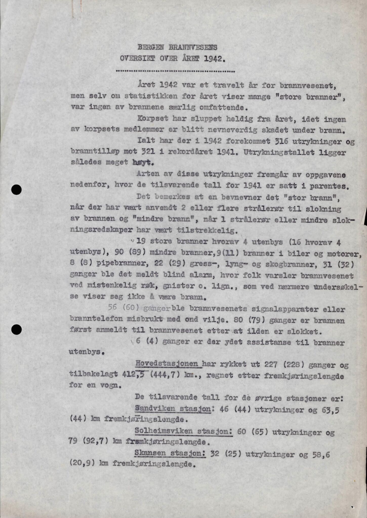 Bergen kommune. Brannvesenet (1863-1971), BBA/A-1181/X/Xa/L0026: Årsberetning, 1931-1974, p. 12
