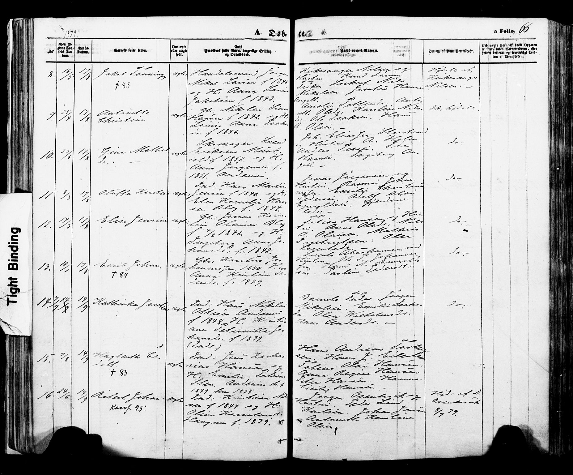 Ministerialprotokoller, klokkerbøker og fødselsregistre - Nordland, AV/SAT-A-1459/897/L1398: Parish register (official) no. 897A05 /2, 1867-1880, p. 66