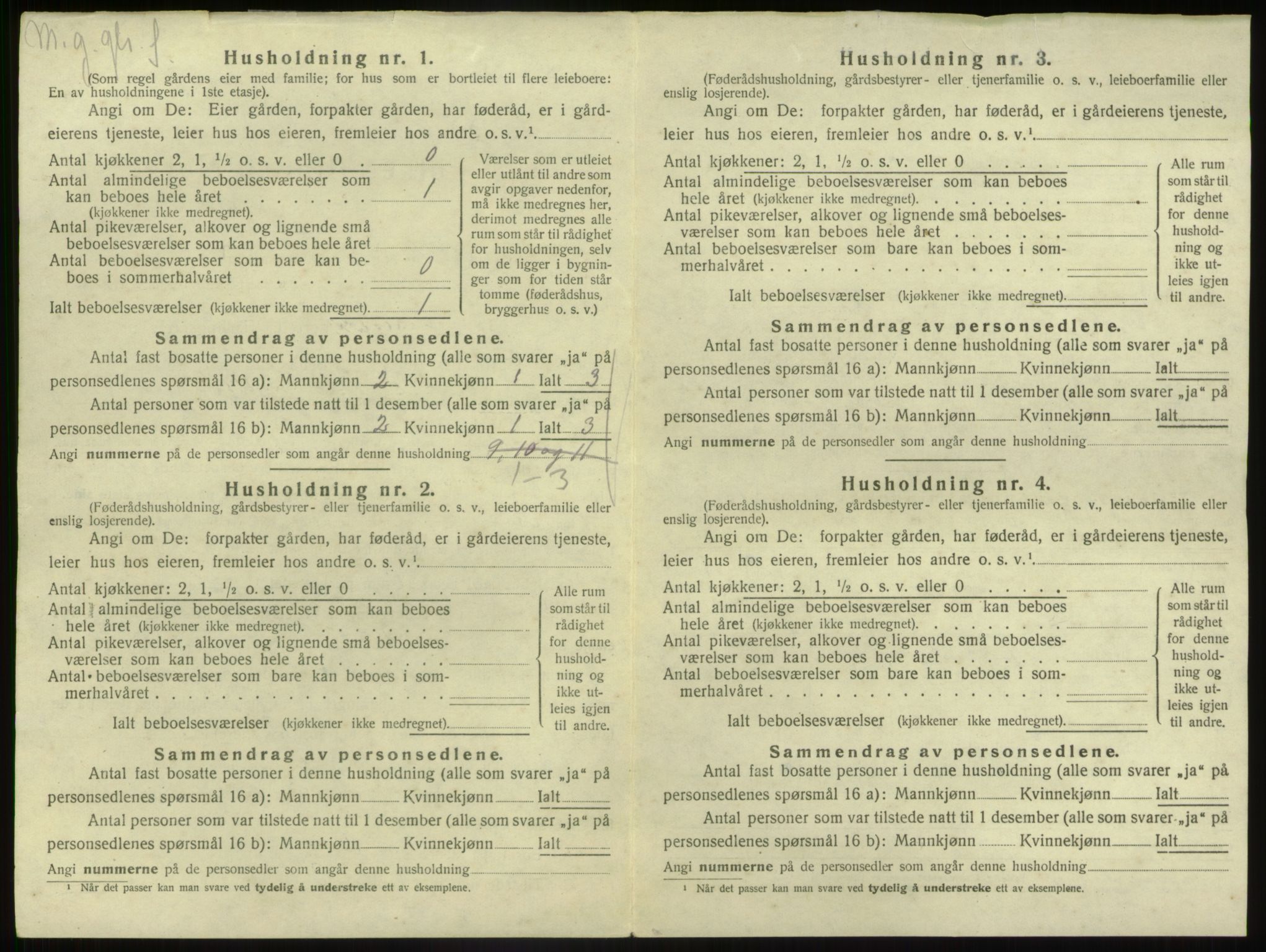 SAB, 1920 census for Gaular, 1920, p. 63