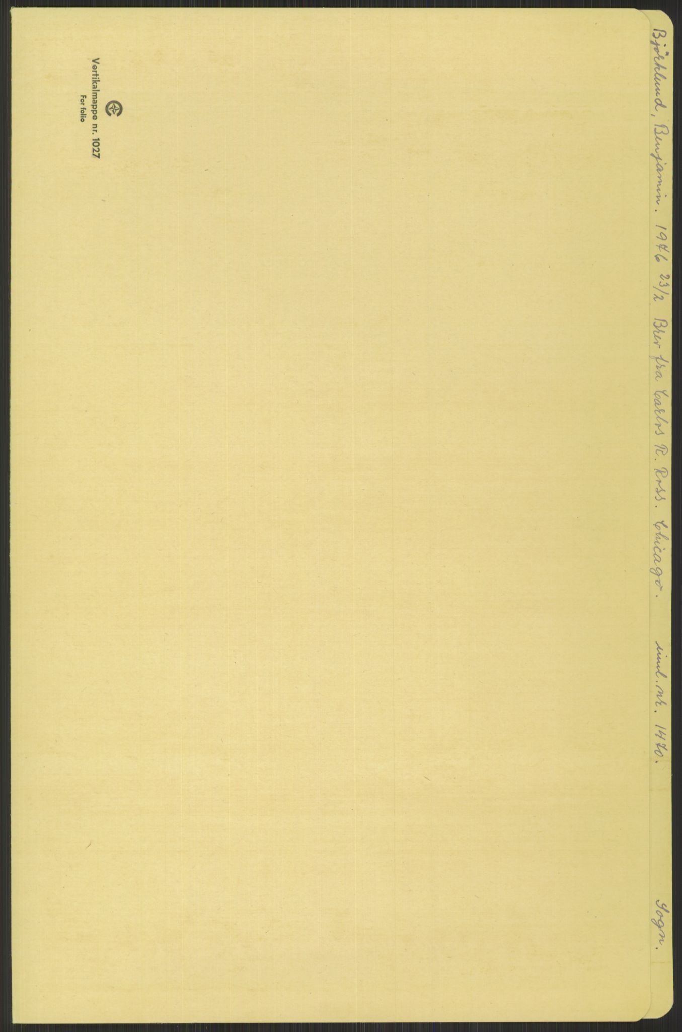 Samlinger til kildeutgivelse, Amerikabrevene, RA/EA-4057/F/L0033: Innlån fra Sogn og Fjordane. Innlån fra Møre og Romsdal, 1838-1914, p. 1