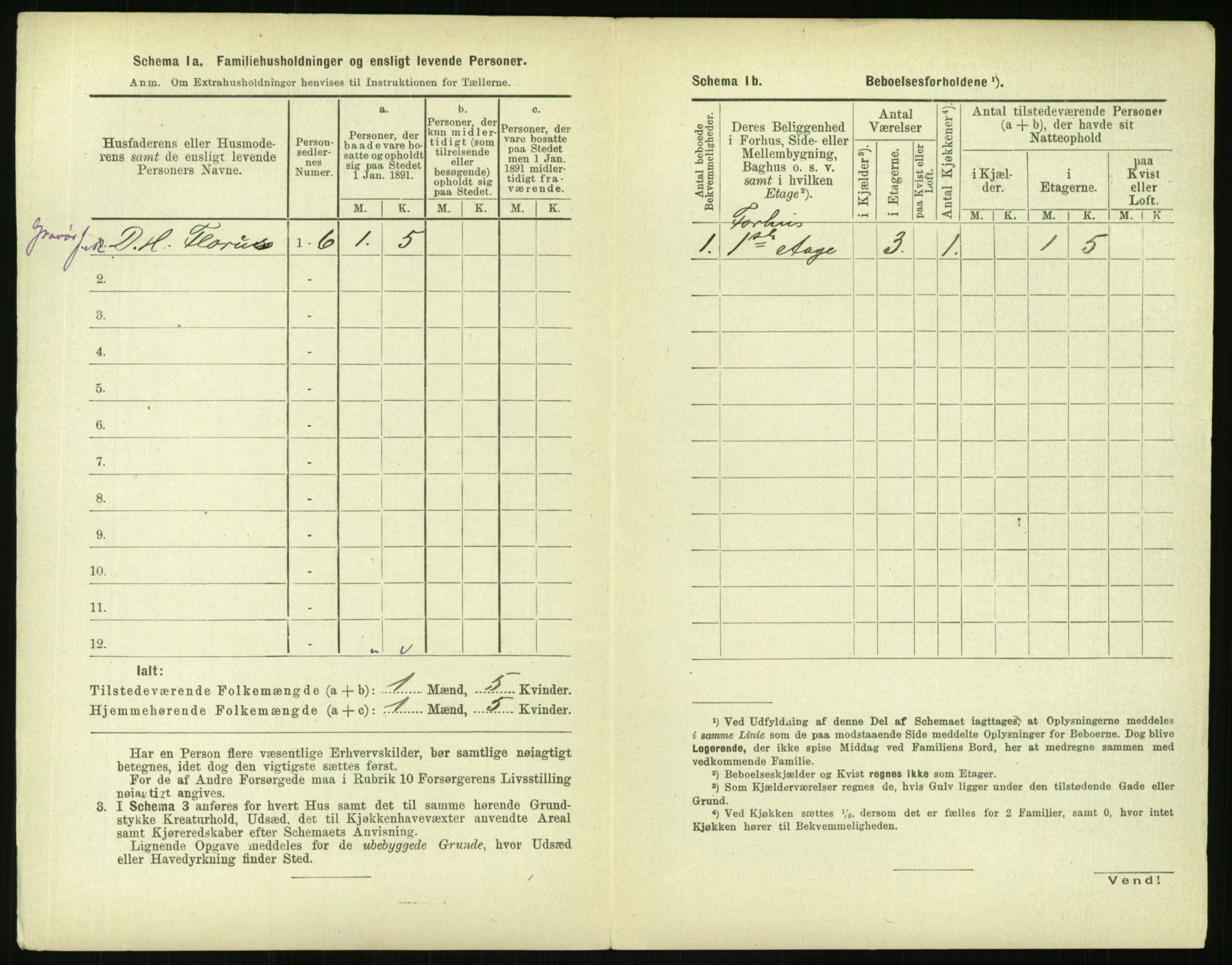 RA, 1891 census for 0301 Kristiania, 1891, p. 97276