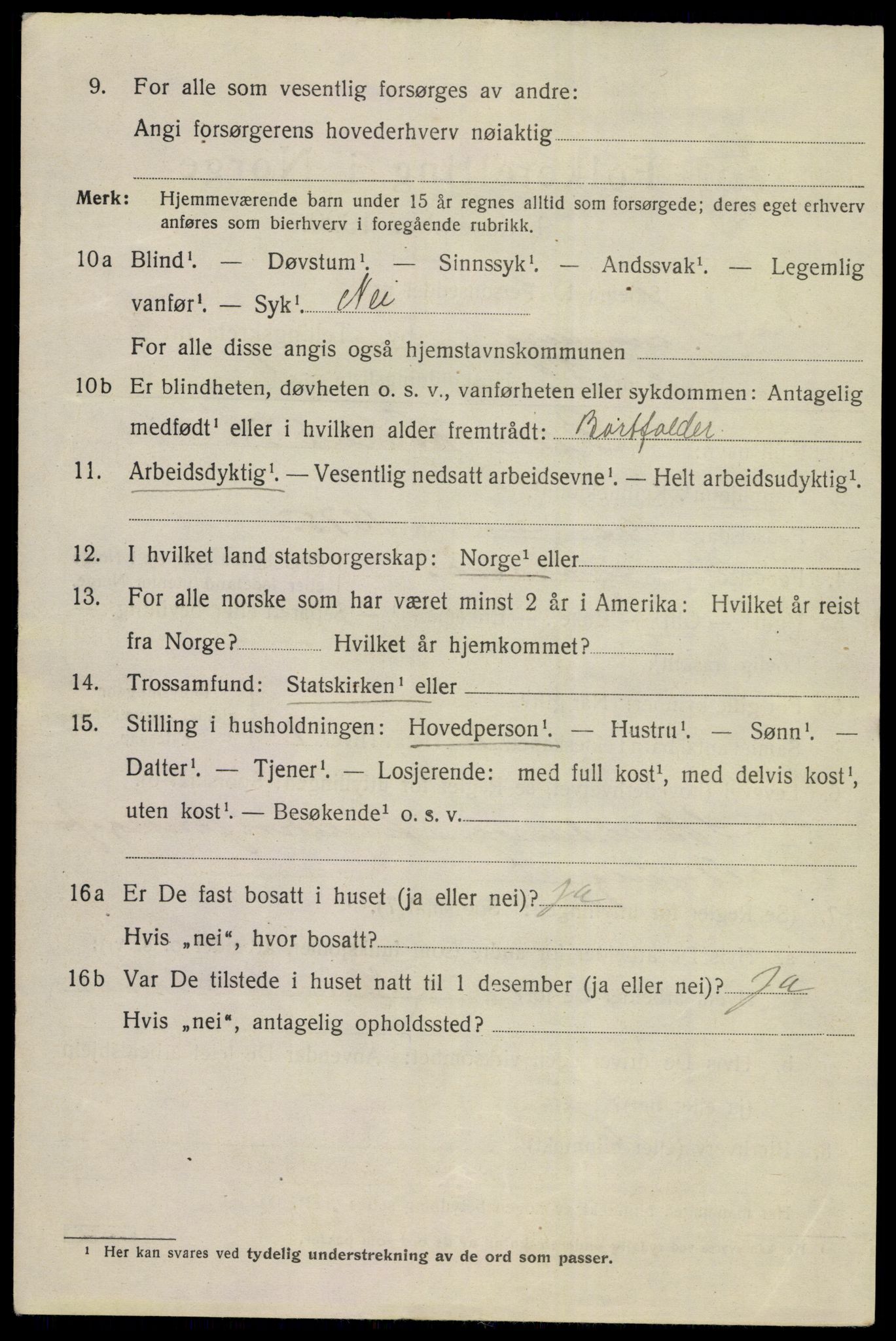 SAKO, 1920 census for Kongsberg, 1920, p. 10969