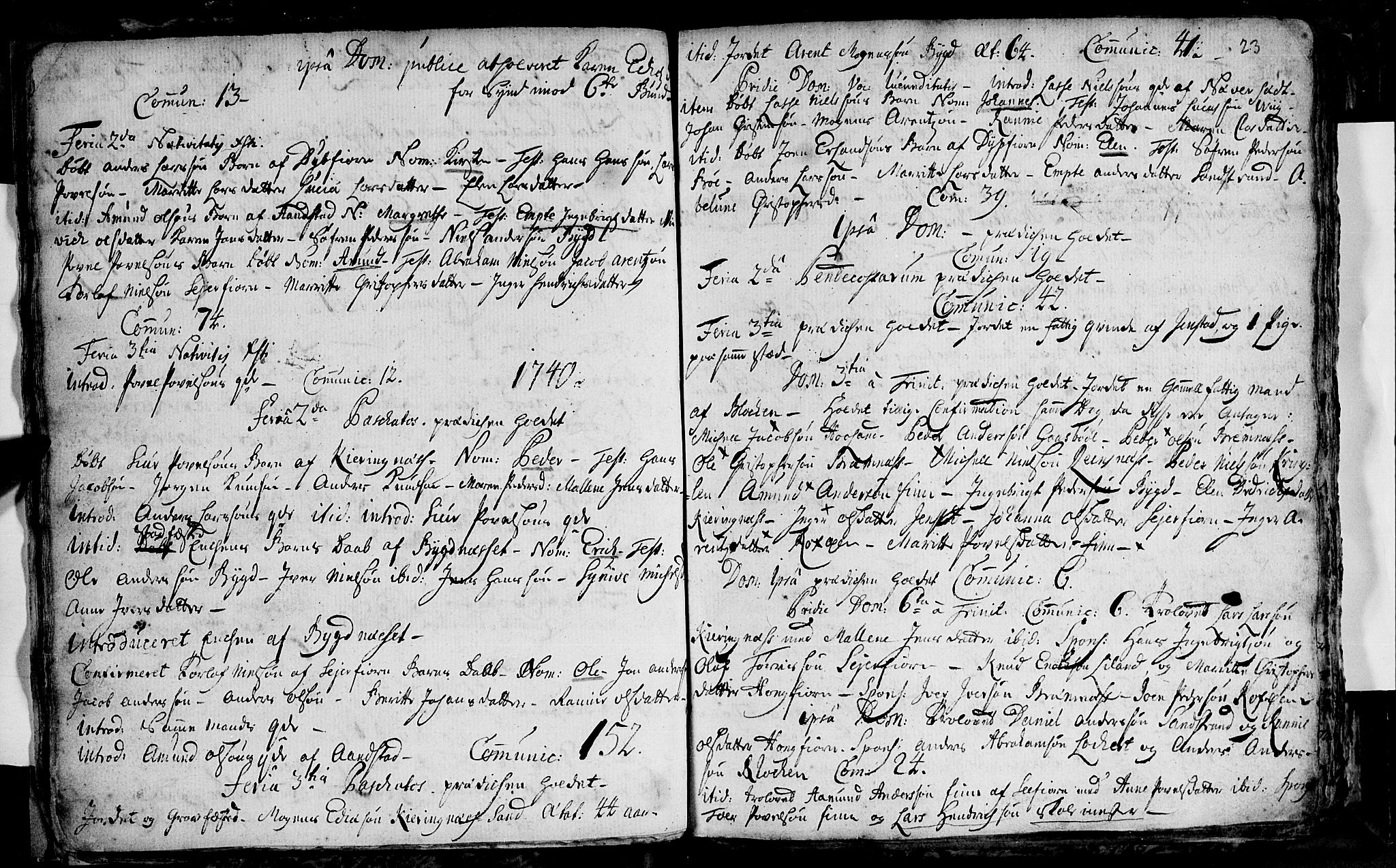 Ministerialprotokoller, klokkerbøker og fødselsregistre - Nordland, SAT/A-1459/895/L1366: Parish register (official) no. 895A01, 1730-1794, p. 23