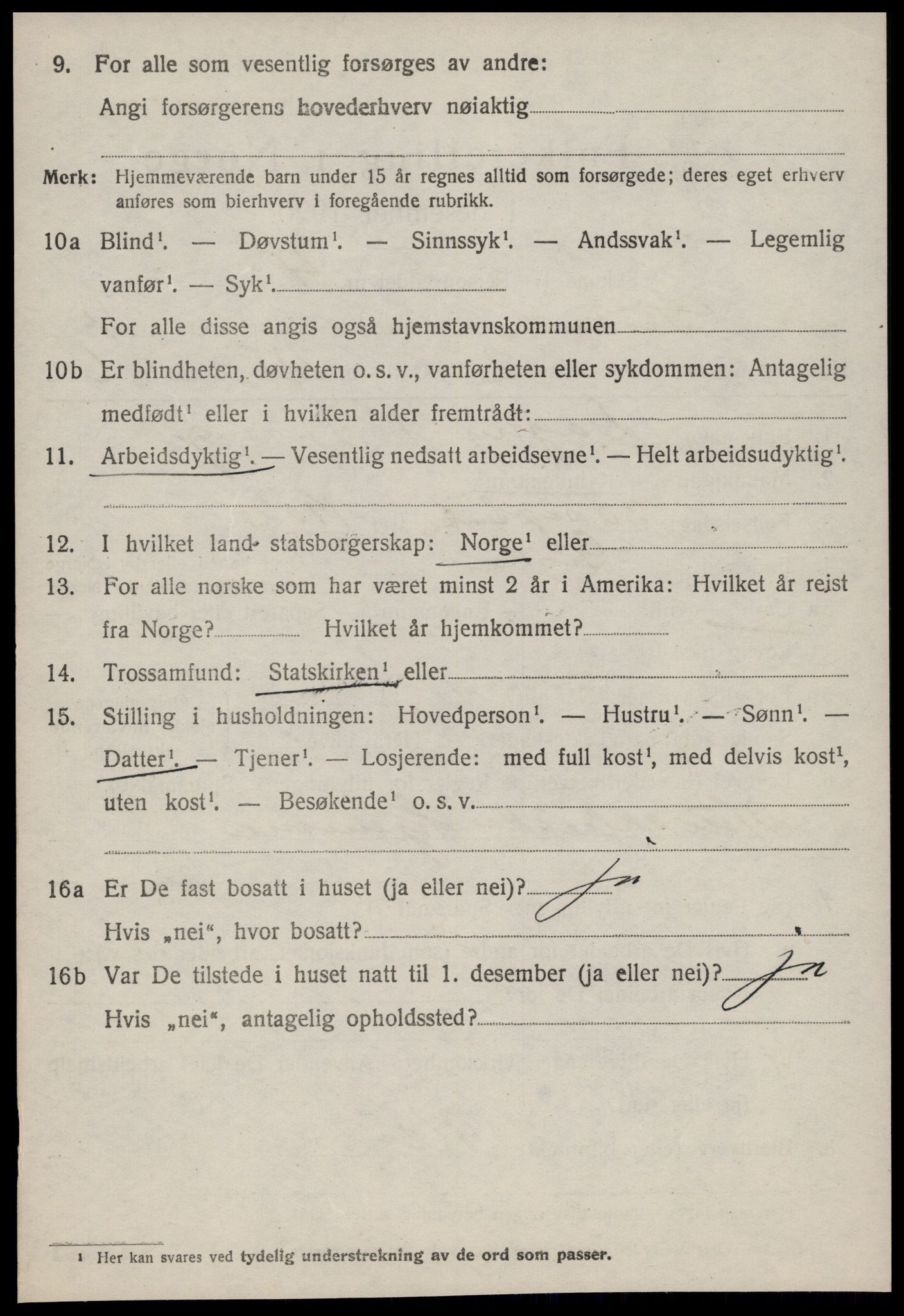 SAT, 1920 census for Giske, 1920, p. 2653