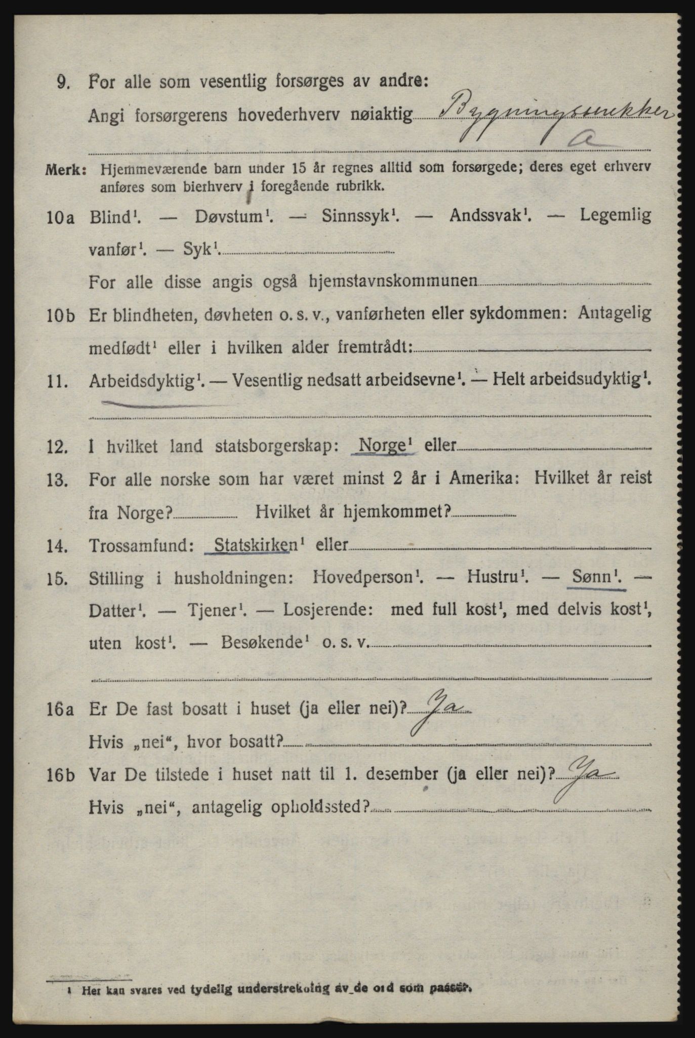 SAO, 1920 census for Berg, 1920, p. 7210