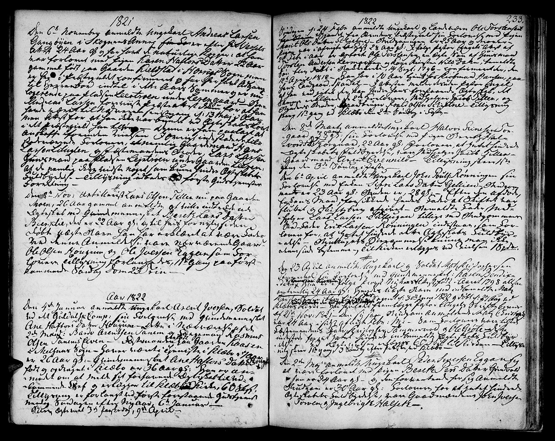 Ministerialprotokoller, klokkerbøker og fødselsregistre - Sør-Trøndelag, SAT/A-1456/618/L0438: Parish register (official) no. 618A03, 1783-1815, p. 233