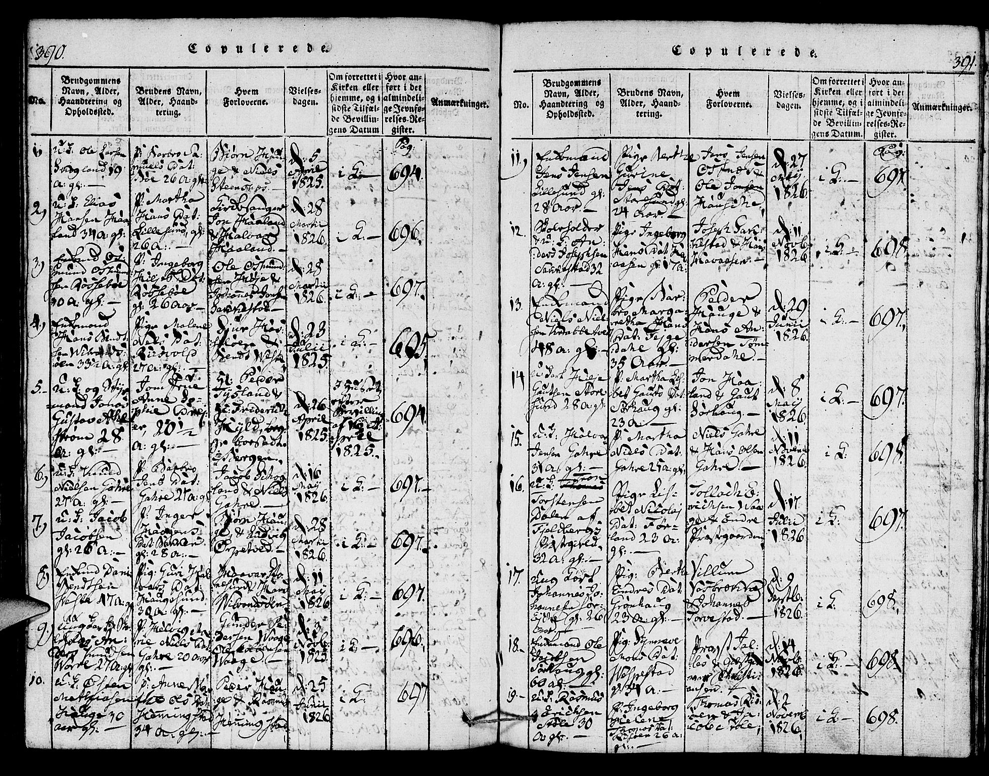 Torvastad sokneprestkontor, SAST/A -101857/H/Ha/Haa/L0004: Parish register (official) no. A 4, 1817-1836, p. 390-391