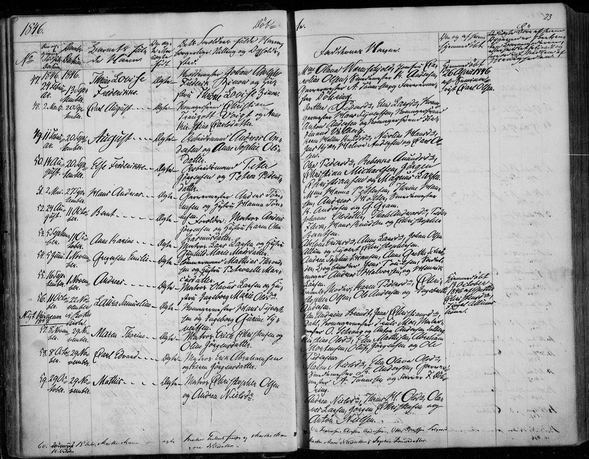 Holmestrand kirkebøker, SAKO/A-346/F/Fa/L0002: Parish register (official) no. 2, 1840-1866, p. 23