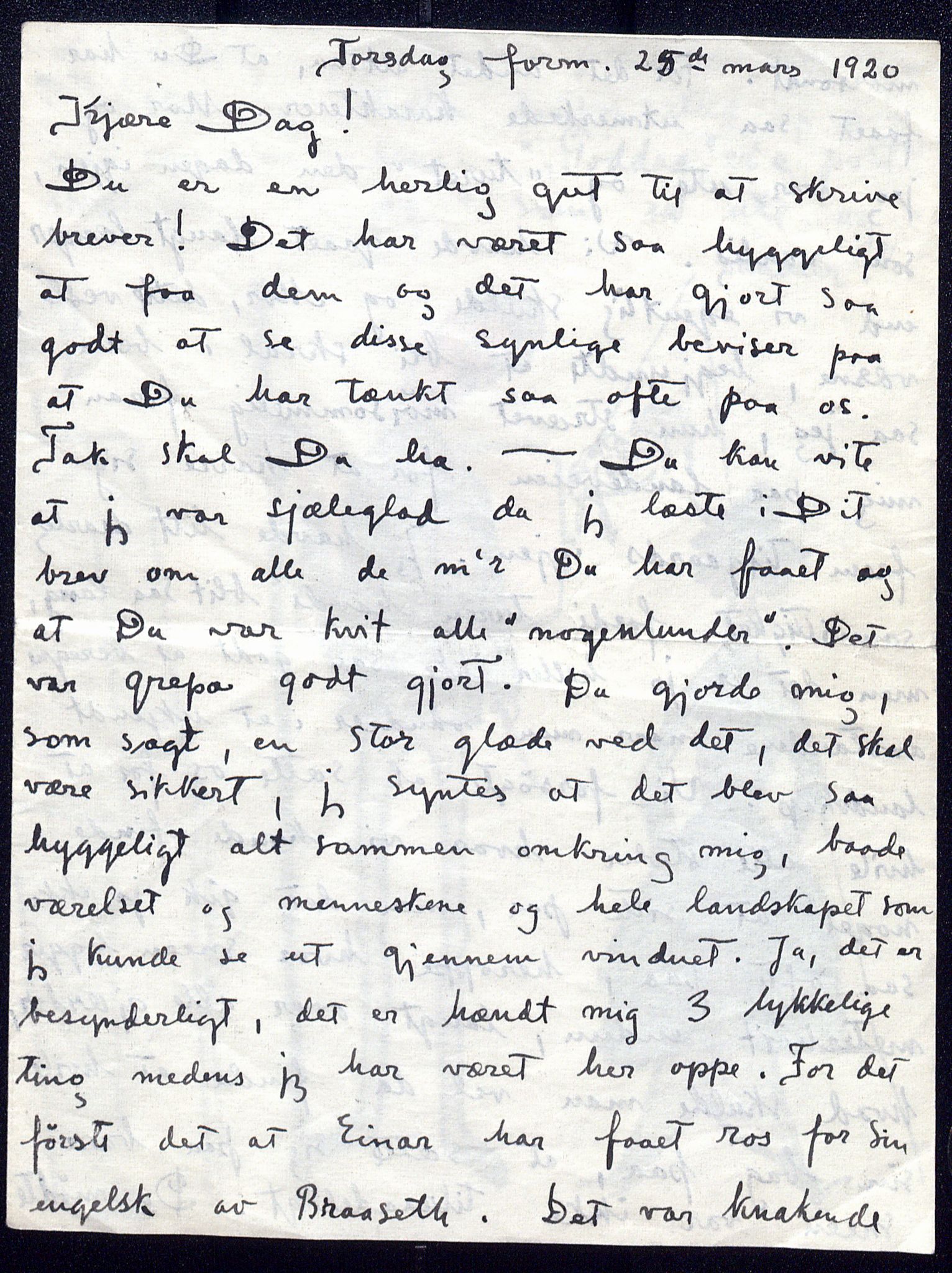 Harald Sohlberg, NMFK/NMFK-1057/D/L0001: Illustrerte brev fra Harald Sohlberg (1869-1935) til sønnen Dag Sohlberg, 1920-1928, p. 13