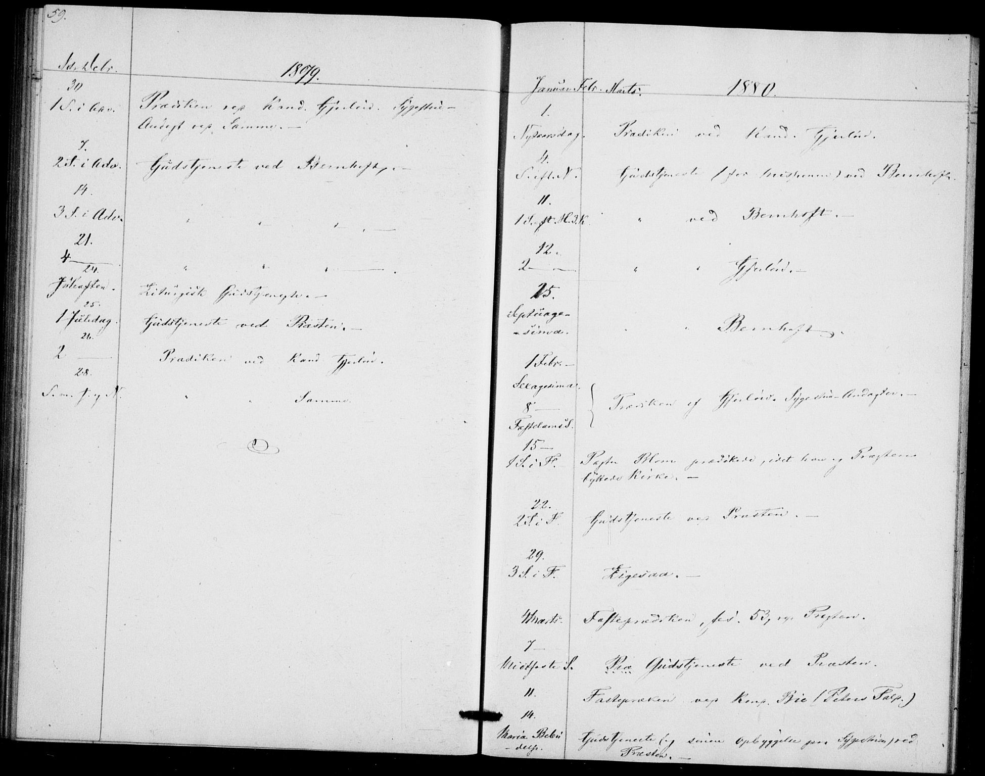 Akershus festnings slaveri Kirkebøker, SAO/A-10841/F/Fa/L0002: Parish register (official) no. 2, 1852-1883, p. 59