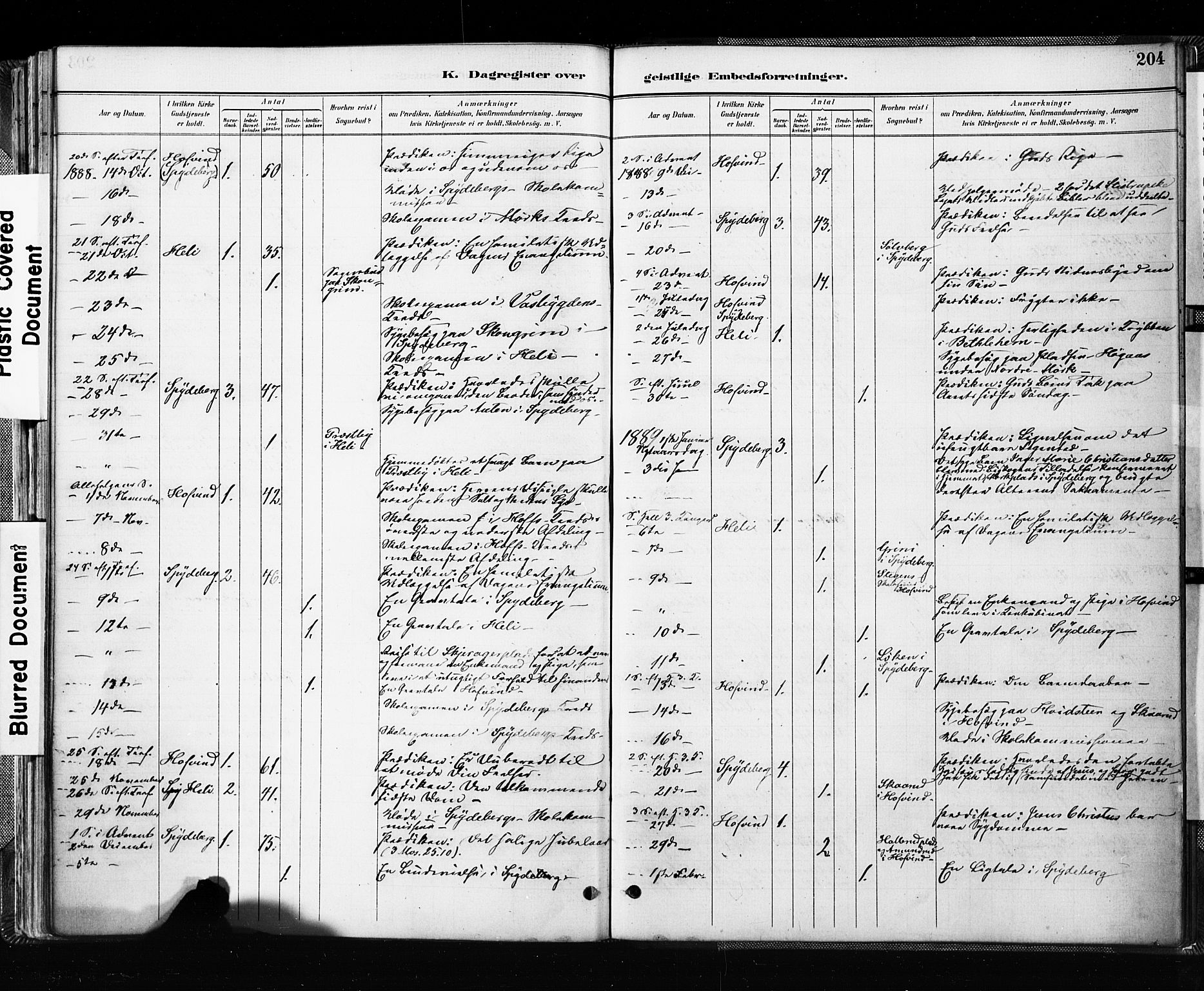 Spydeberg prestekontor Kirkebøker, AV/SAO-A-10924/F/Fa/L0008: Parish register (official) no. I 8, 1886-1900, p. 204