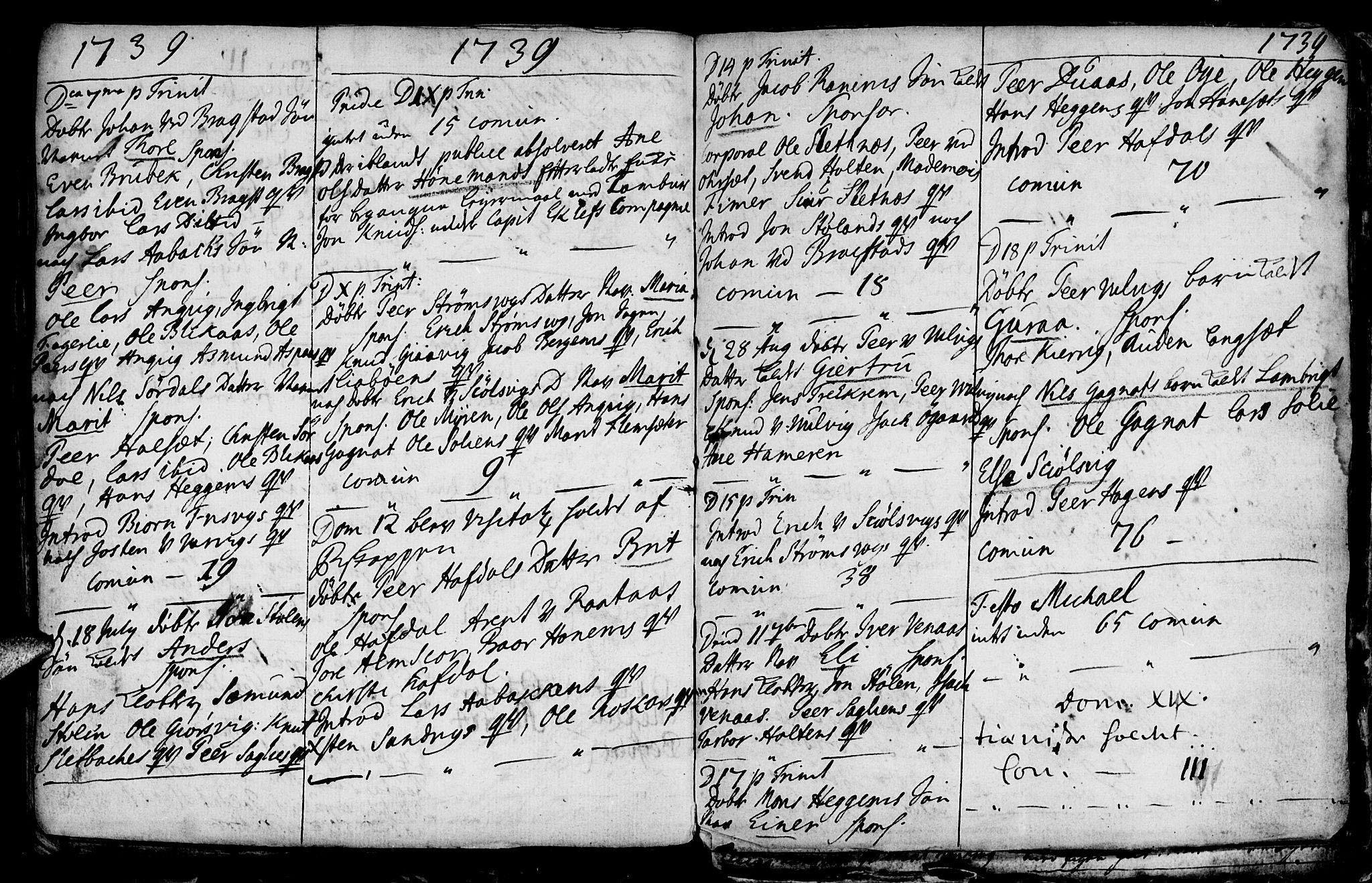 Ministerialprotokoller, klokkerbøker og fødselsregistre - Møre og Romsdal, AV/SAT-A-1454/586/L0978: Parish register (official) no. 586A04, 1732-1751