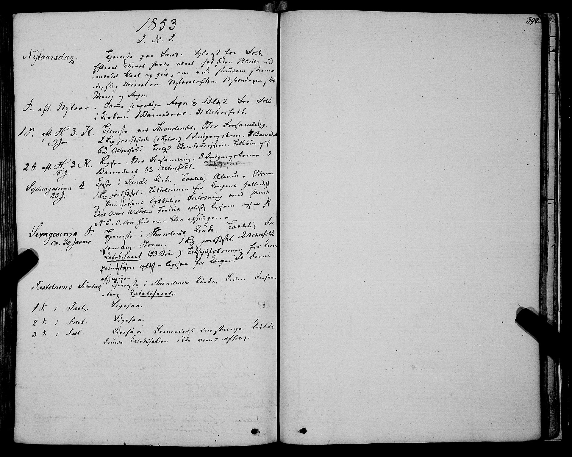 Trondenes sokneprestkontor, SATØ/S-1319/H/Ha/L0009kirke: Parish register (official) no. 9, 1841-1852, p. 399