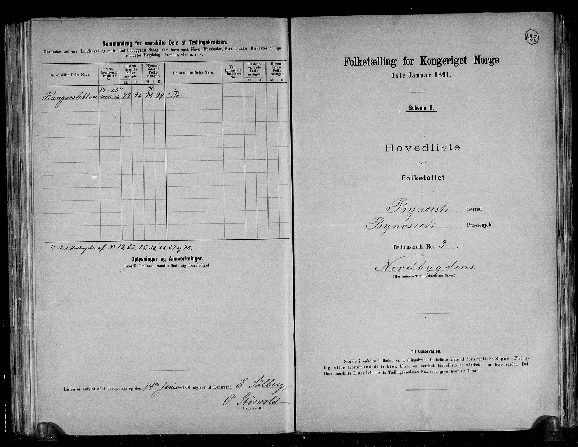 RA, 1891 census for 1655 Byneset, 1891, p. 9