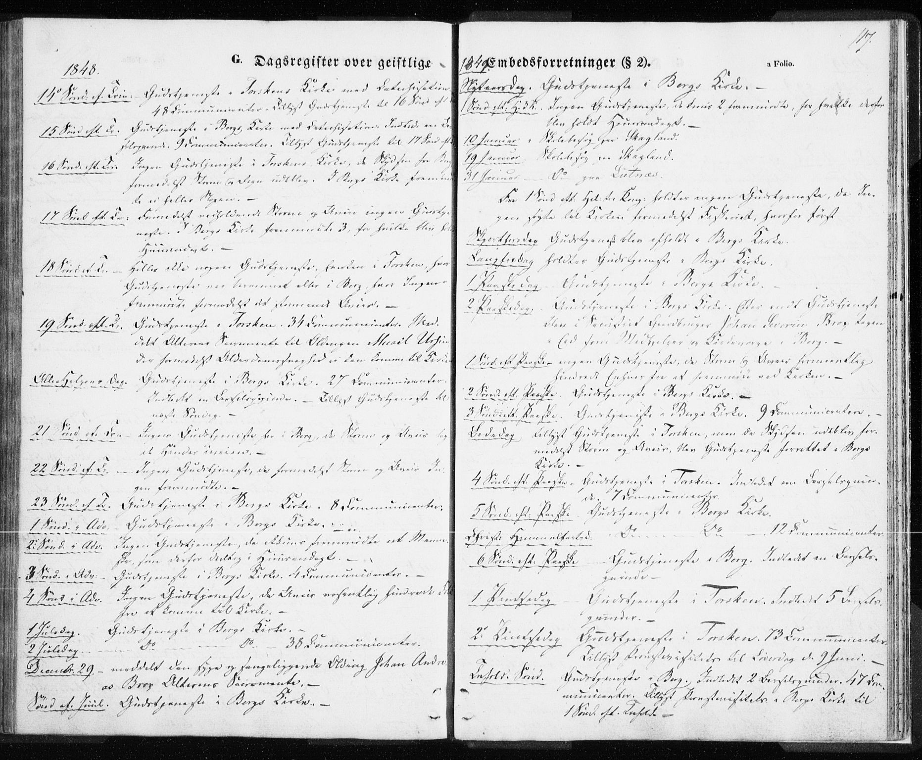 Berg sokneprestkontor, AV/SATØ-S-1318/G/Ga/Gaa/L0001kirke: Parish register (official) no. 1, 1846-1859, p. 117