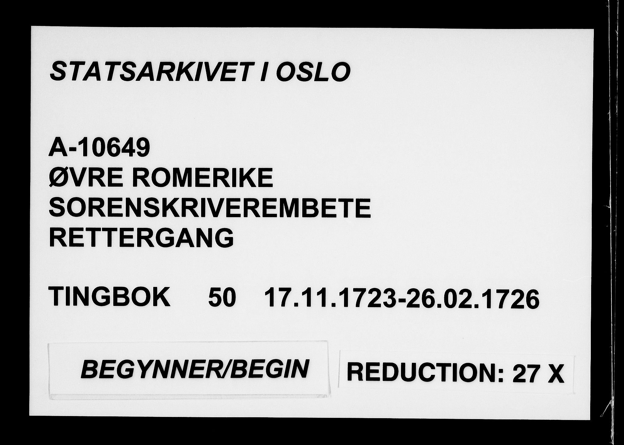 Øvre Romerike sorenskriveri, AV/SAO-A-10649/F/Fb/L0050: Tingbok 50, 1723-1726