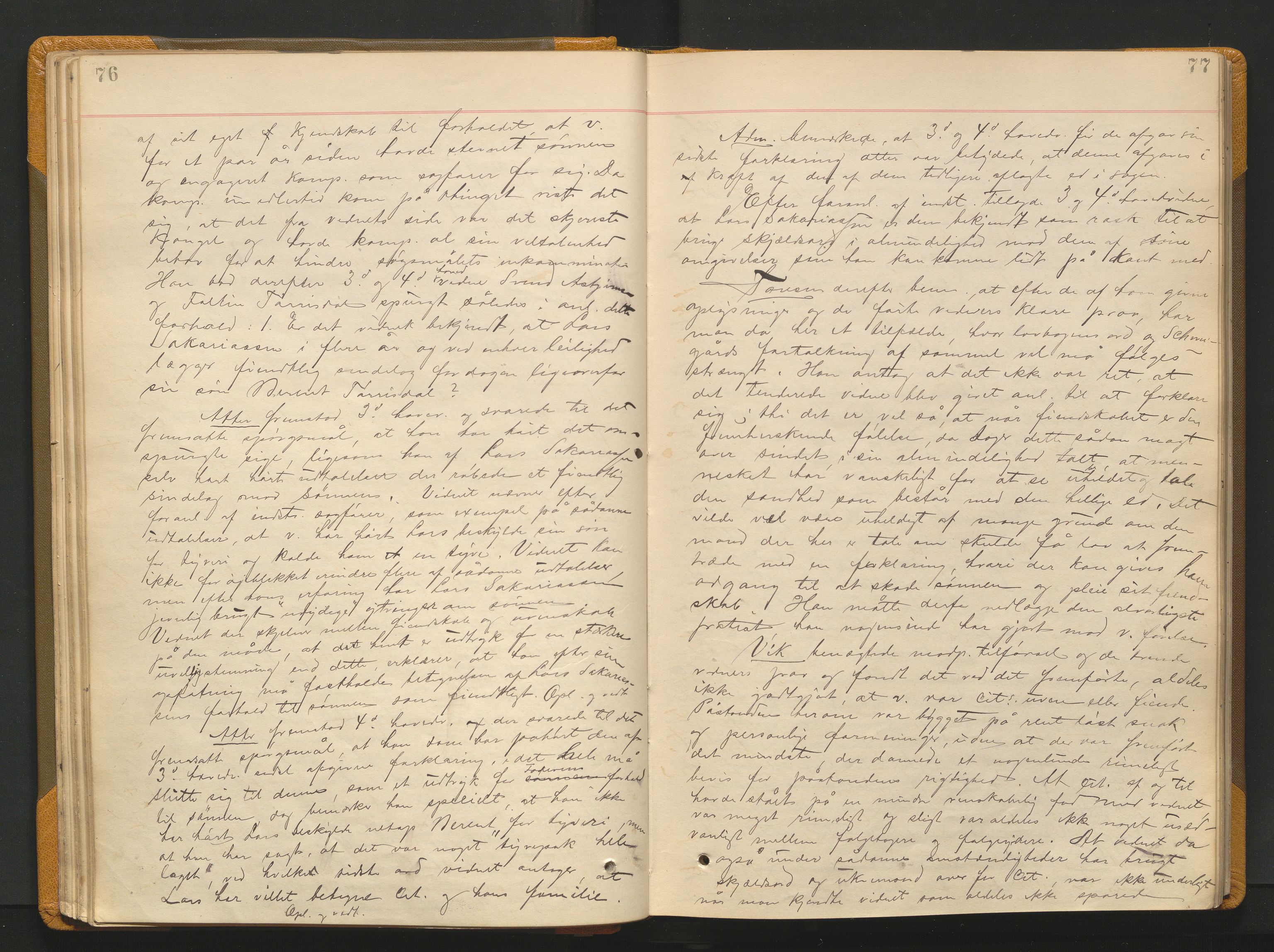 Ryfylke tingrett, AV/SAST-A-100055/001/I/IB/IB0/L0015: Tingbok, Ryfylke, 1889-1891, p. 76-77
