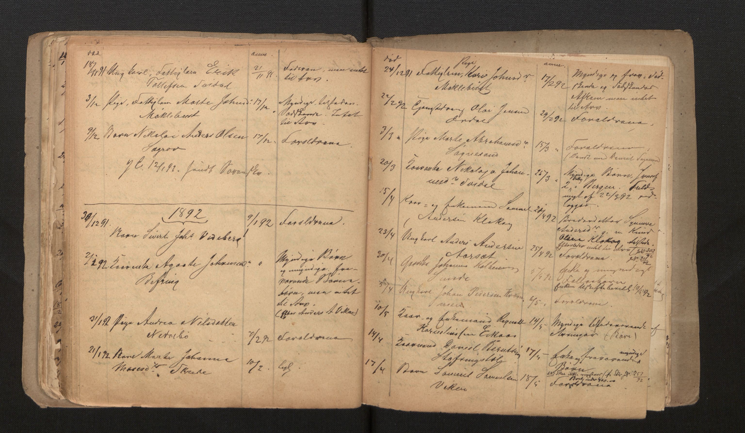 Lensmannen i Jølster, AV/SAB-A-28701/0006/L0001: Dødsfallprotokoll, 1857-1896