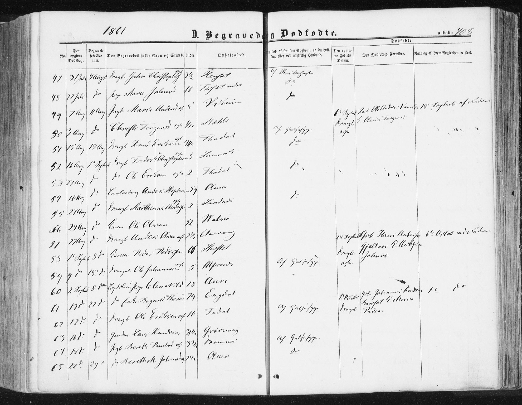 Ministerialprotokoller, klokkerbøker og fødselsregistre - Møre og Romsdal, AV/SAT-A-1454/578/L0905: Parish register (official) no. 578A04, 1859-1877, p. 408