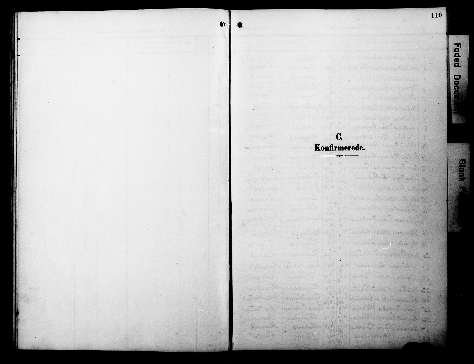 Davik sokneprestembete, SAB/A-79701/H/Hab/Habc/L0003: Parish register (copy) no. C 3, 1907-1929, p. 110