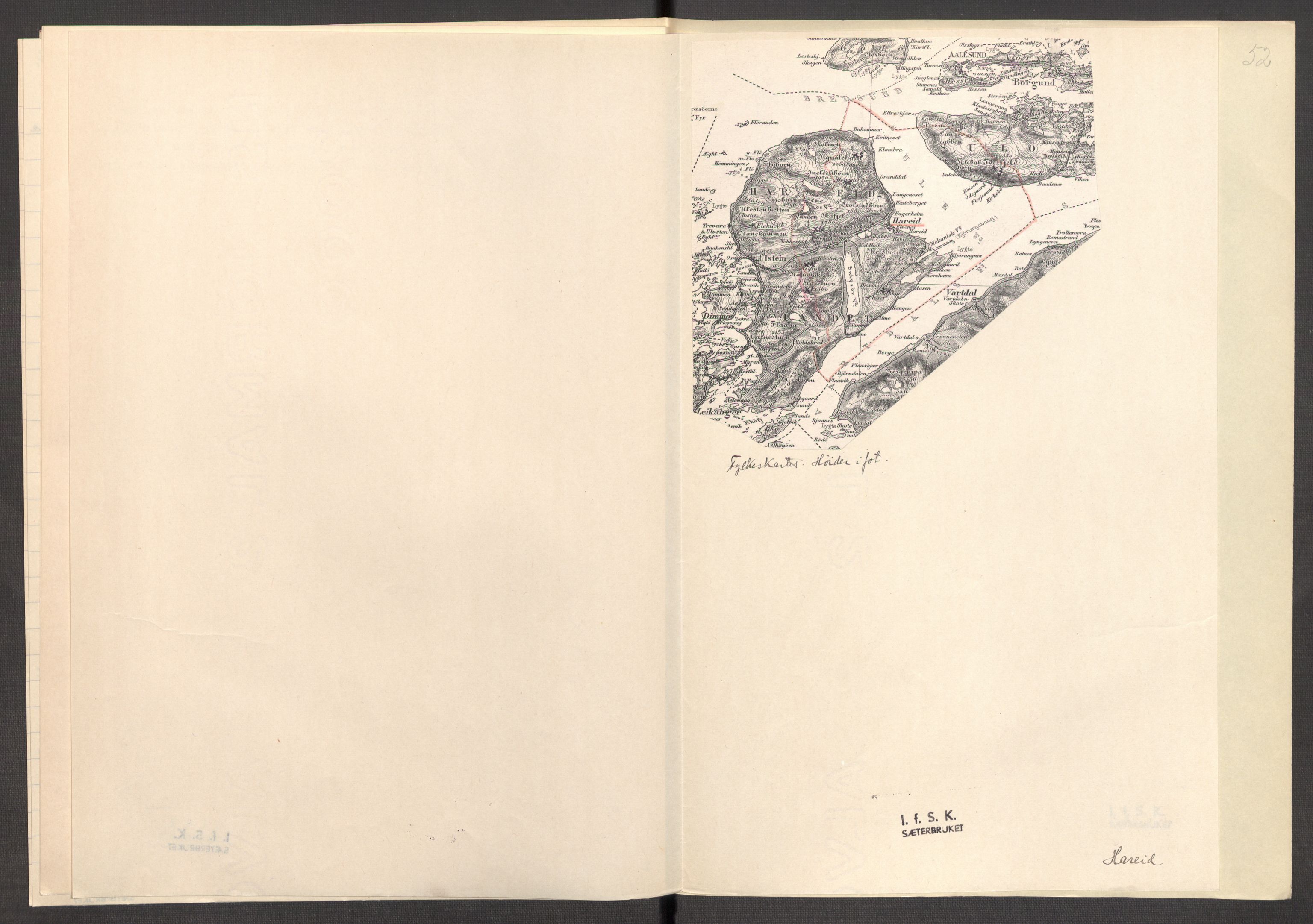 Instituttet for sammenlignende kulturforskning, AV/RA-PA-0424/F/Fc/L0012/0002: Eske B12: / Møre og Romsdal (perm XXXII), 1934-1936