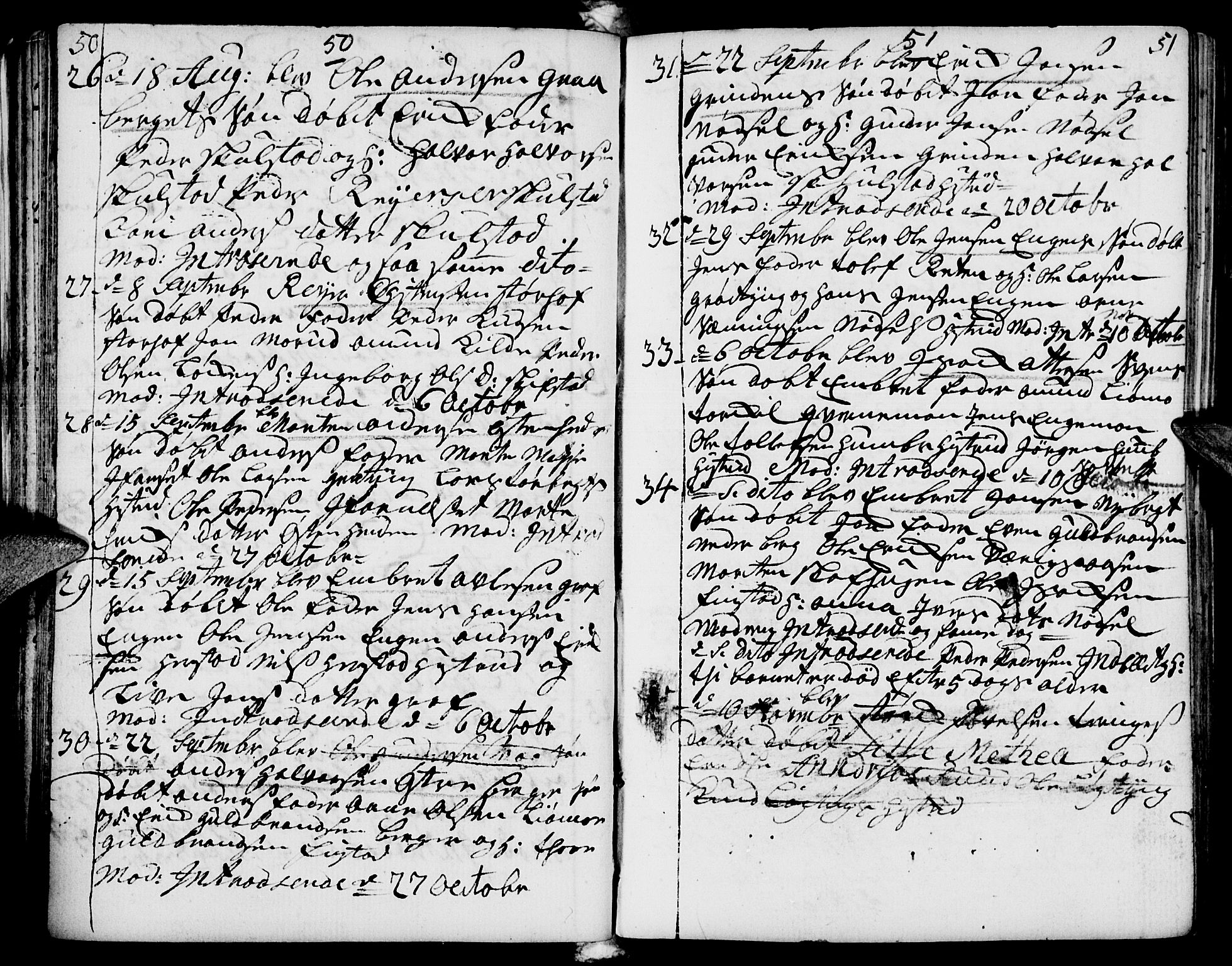 Elverum prestekontor, AV/SAH-PREST-044/H/Ha/Haa/L0002: Parish register (official) no. 2, 1751-1756, p. 50-51