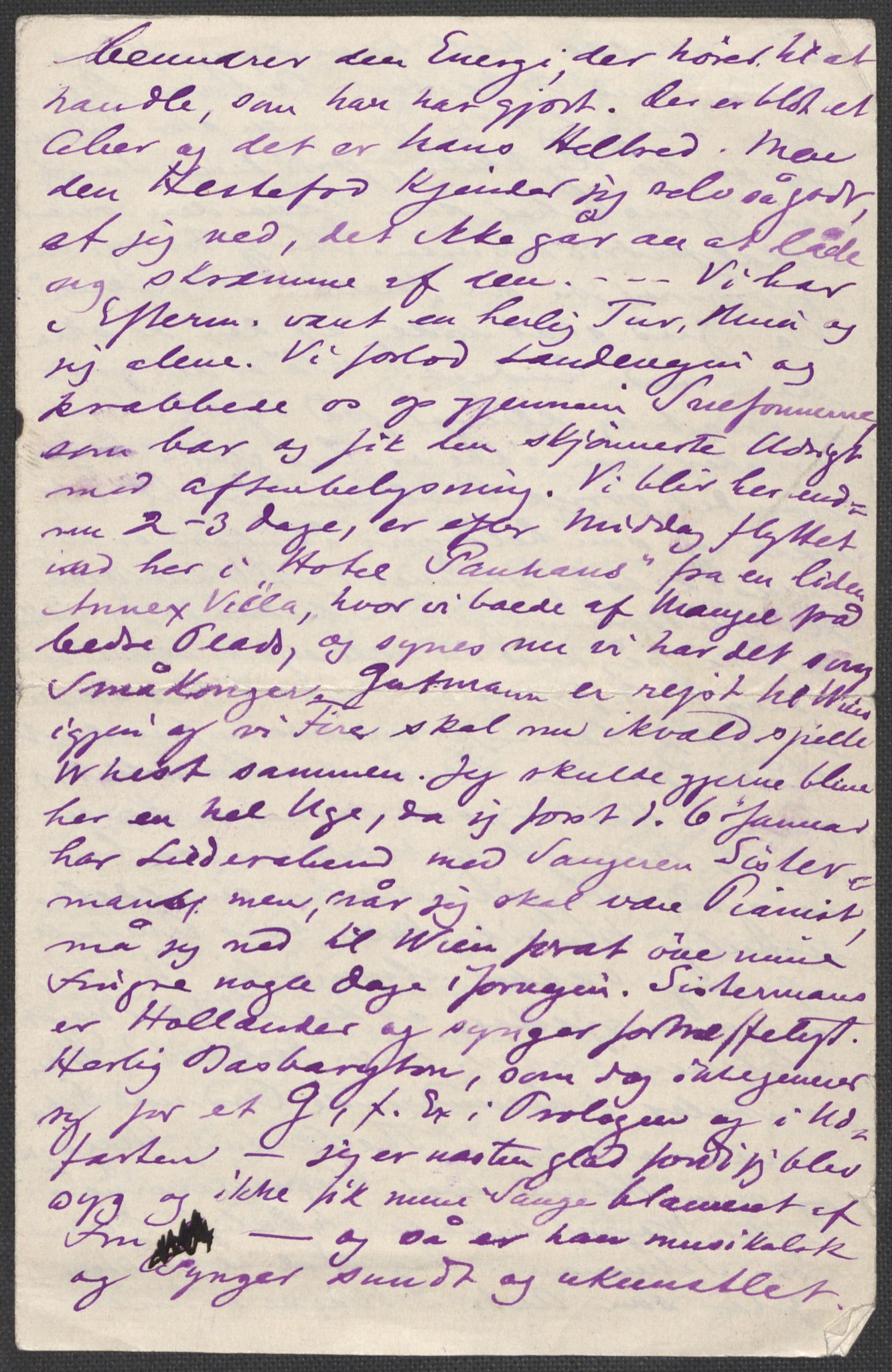 Beyer, Frants, AV/RA-PA-0132/F/L0001: Brev fra Edvard Grieg til Frantz Beyer og "En del optegnelser som kan tjene til kommentar til brevene" av Marie Beyer, 1872-1907, p. 485