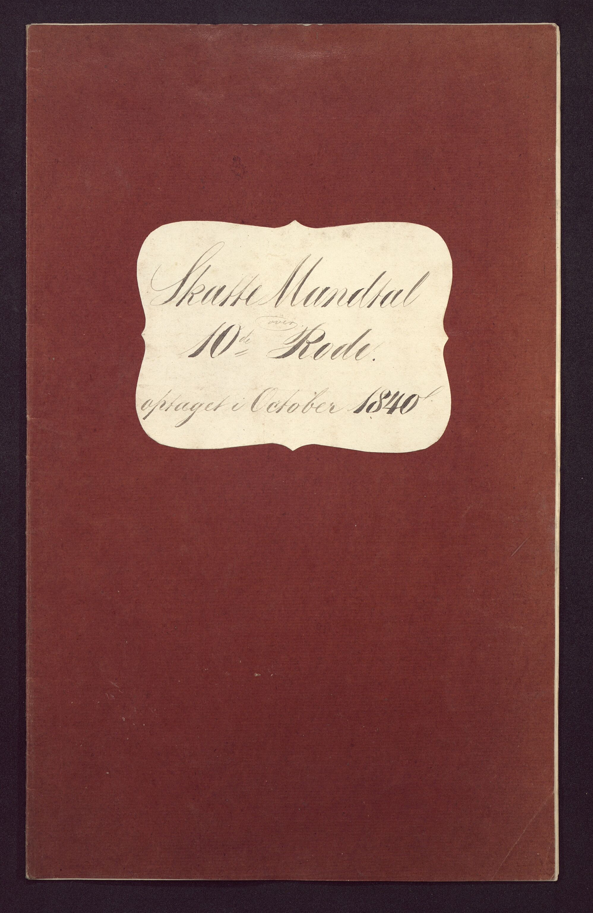 Borgervæpningen i Bergen, BBA/A-1301/F/Fa/L0001/0045: Manntall / 1840:  10. rode, 1840