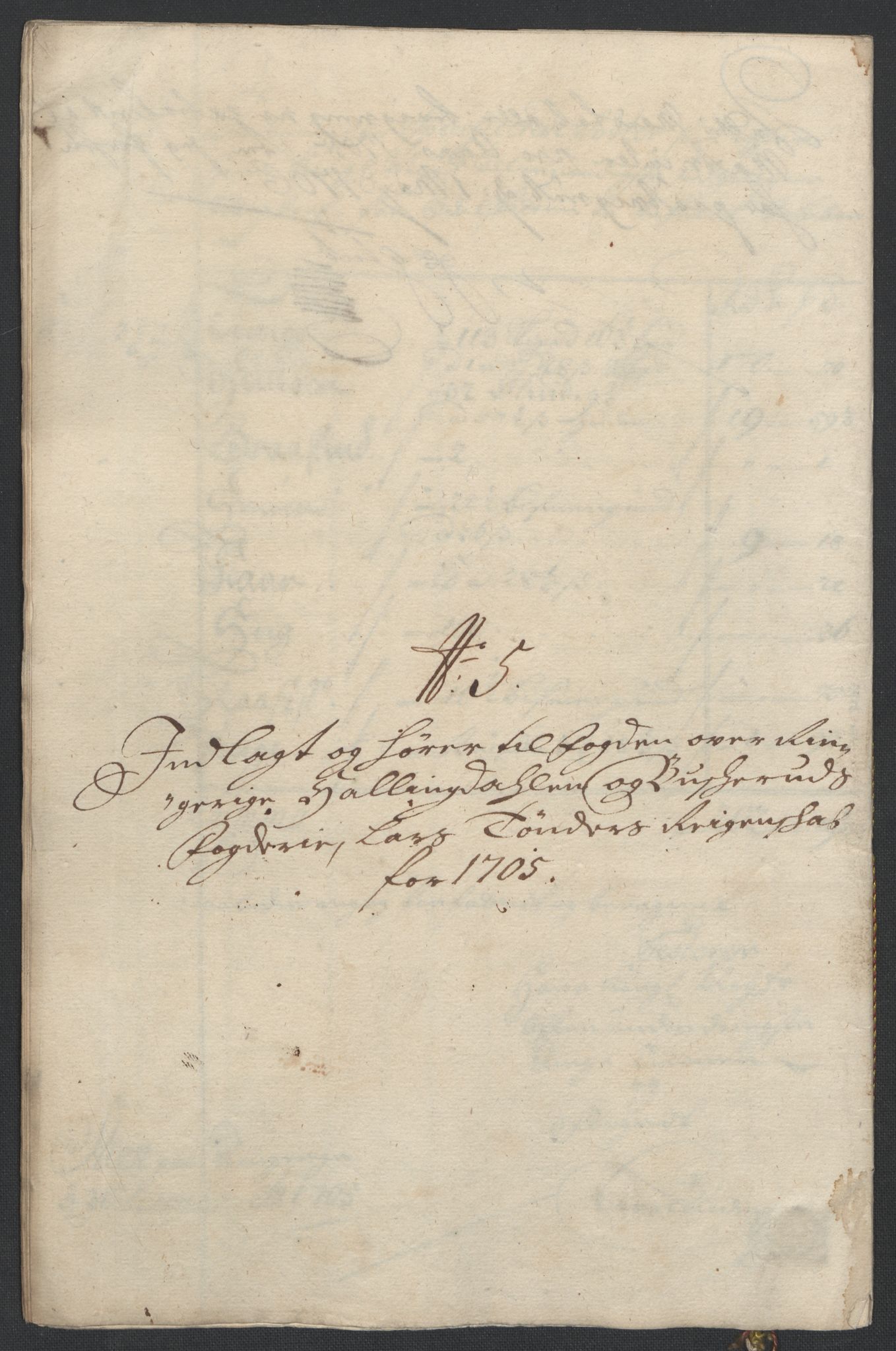 Rentekammeret inntil 1814, Reviderte regnskaper, Fogderegnskap, RA/EA-4092/R22/L1464: Fogderegnskap Ringerike, Hallingdal og Buskerud, 1705, p. 187